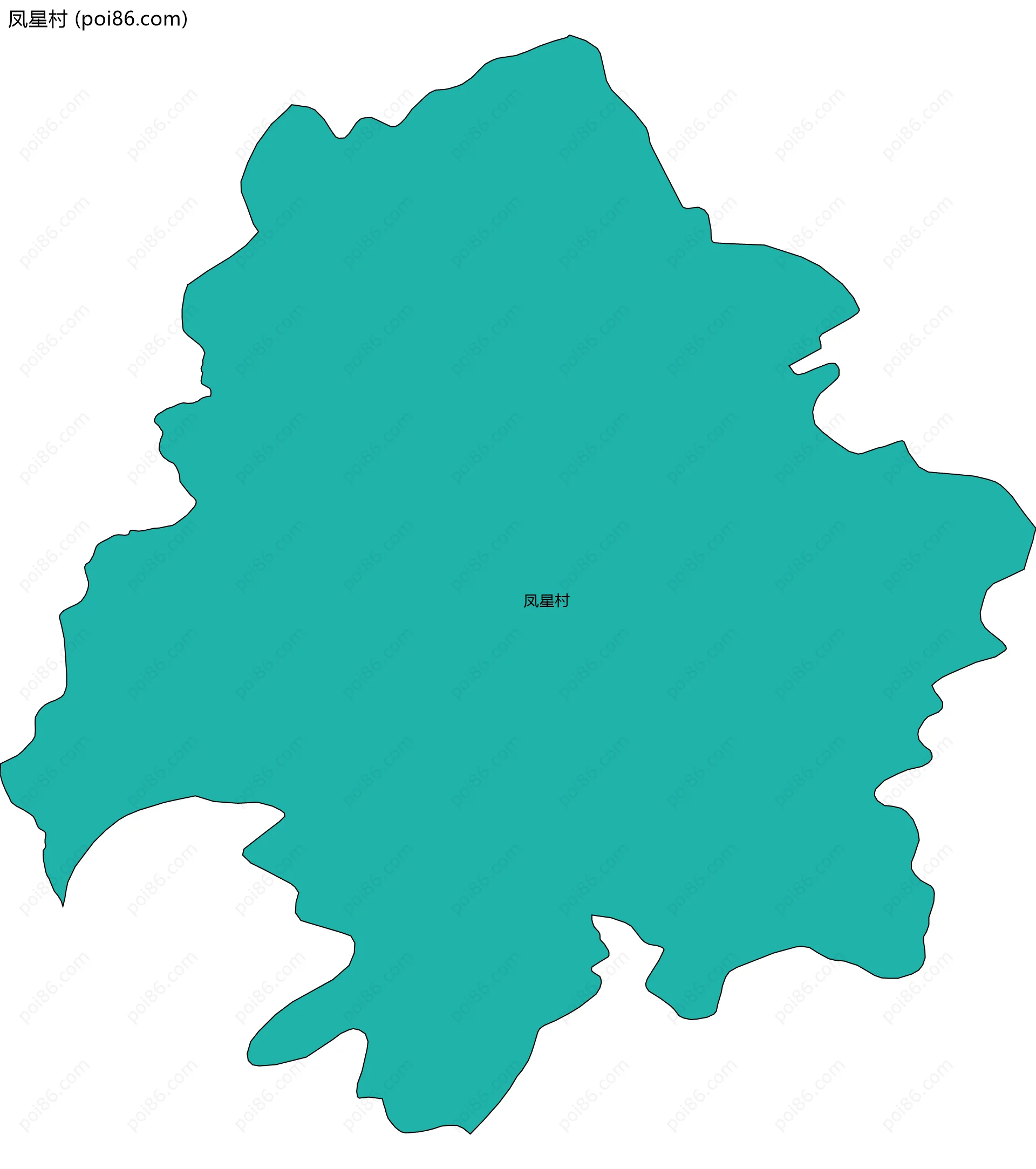 凤星村边界地图