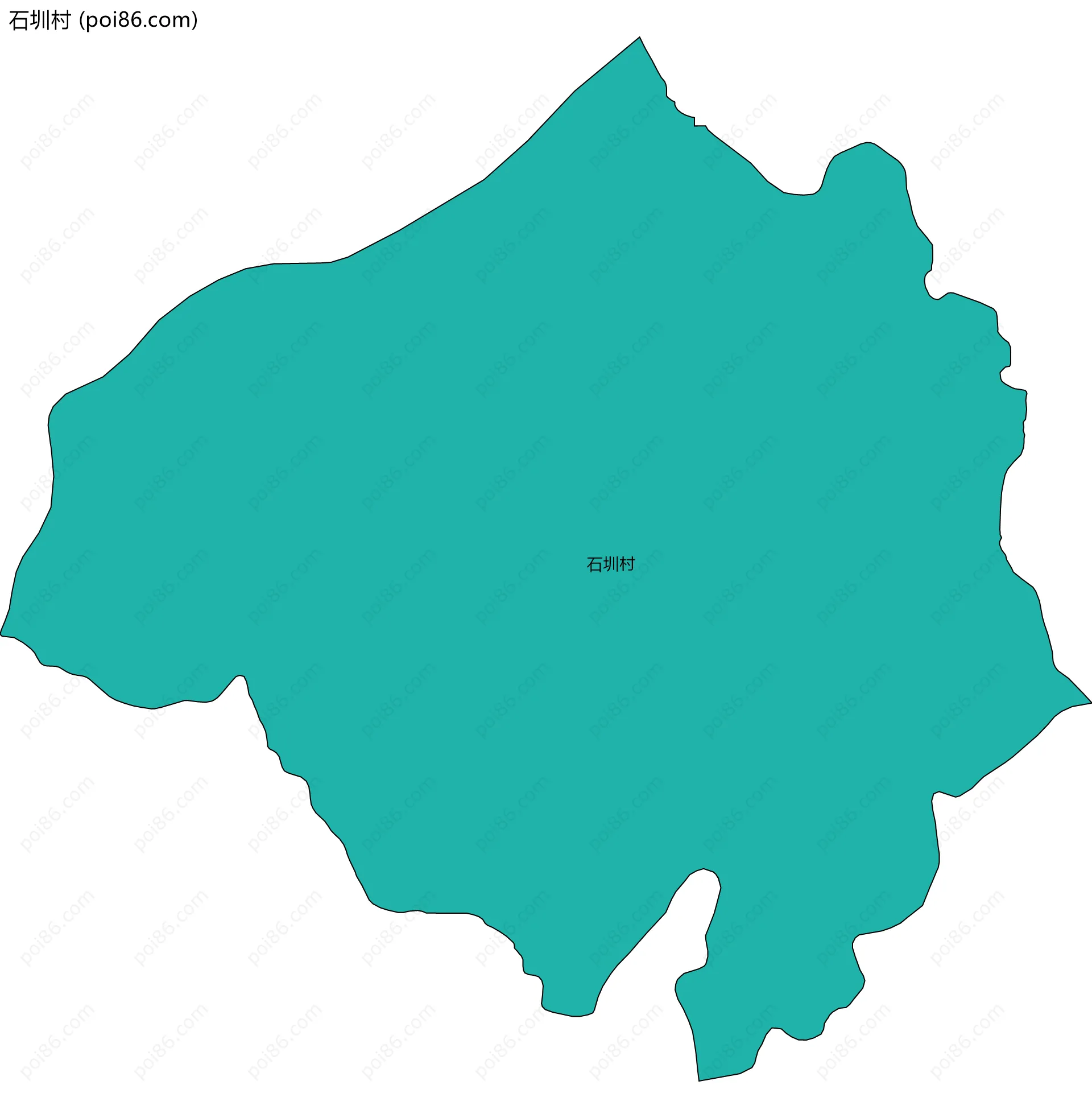 石圳村边界地图