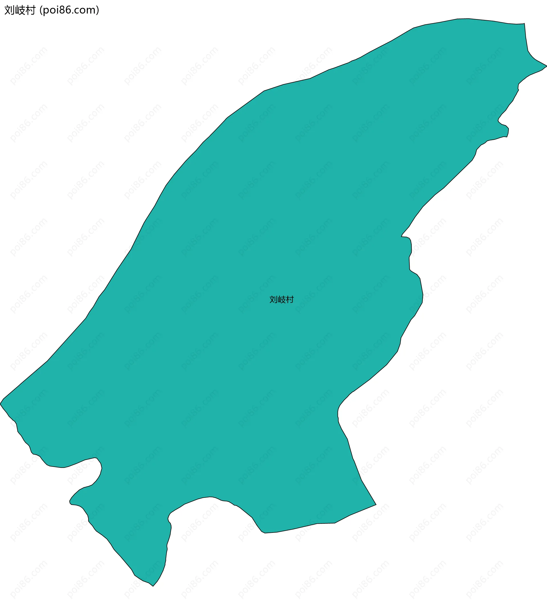 刘岐村边界地图