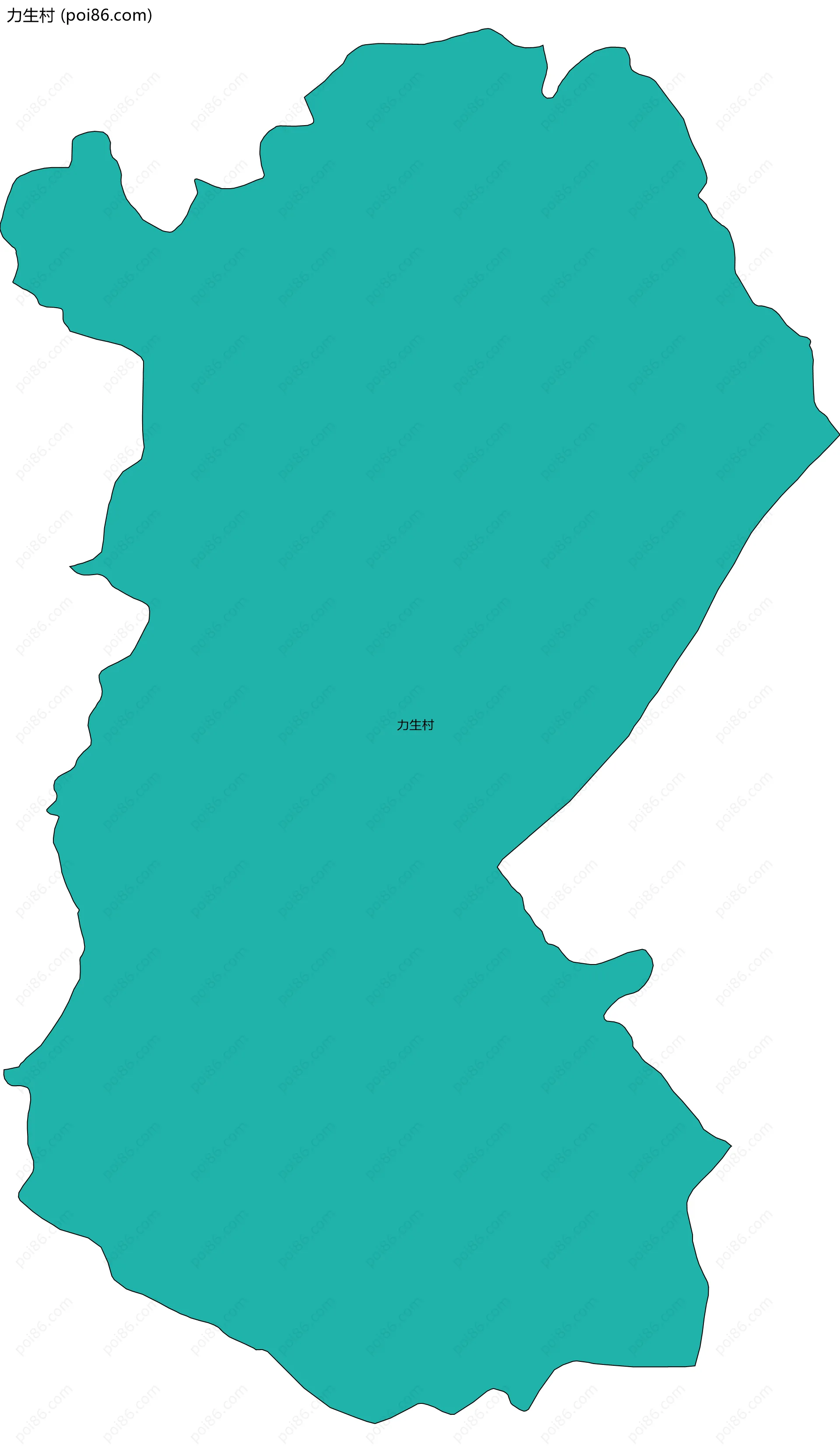力生村边界地图