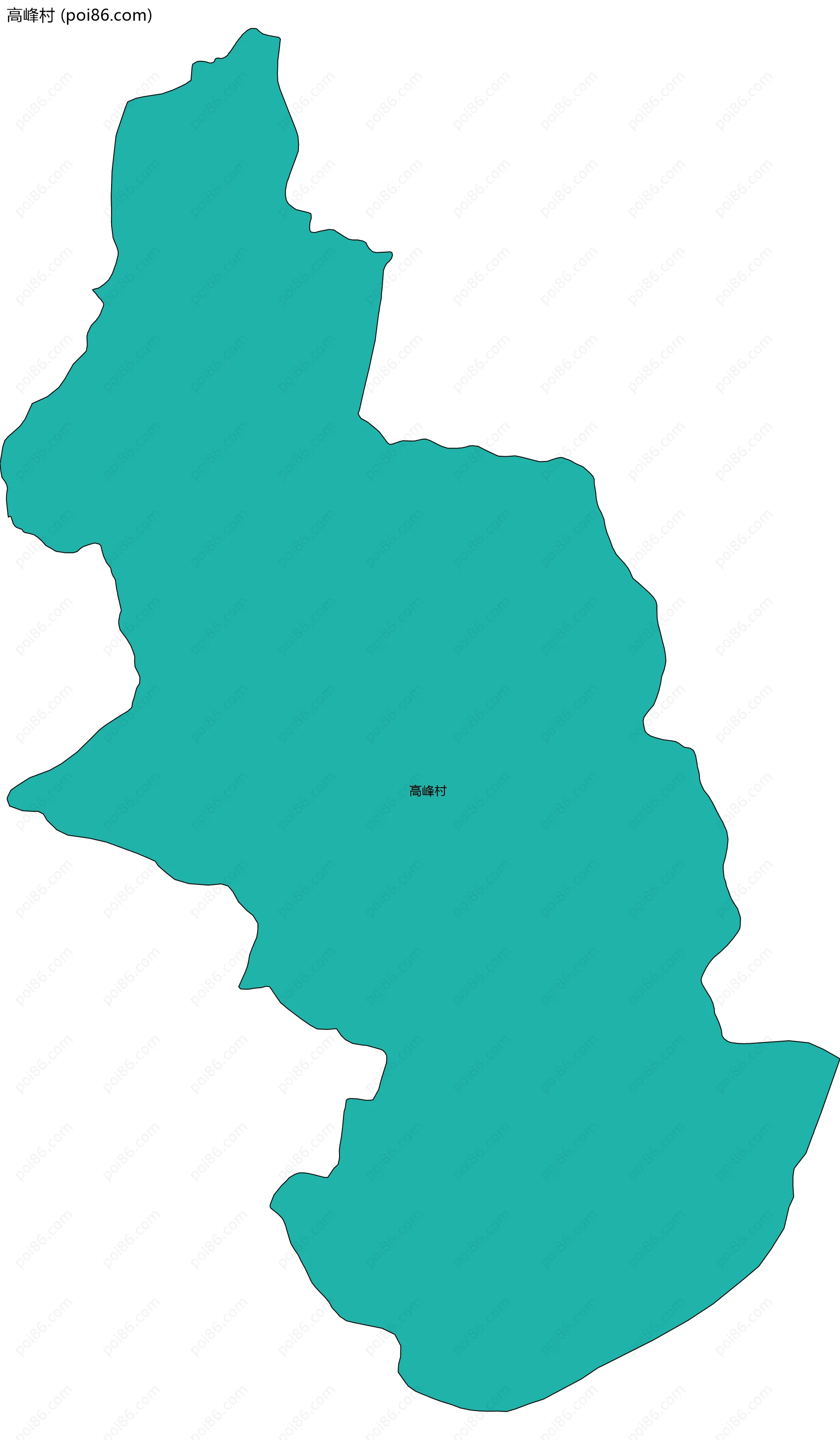 高峰村边界地图