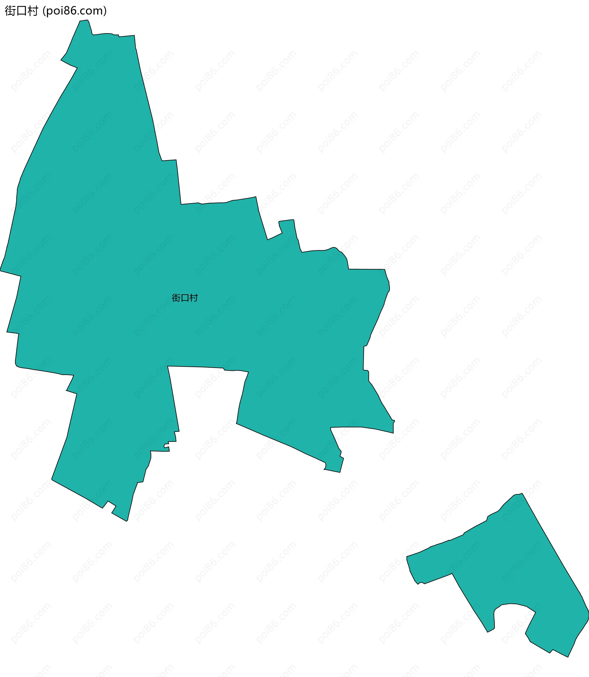 街口村边界地图