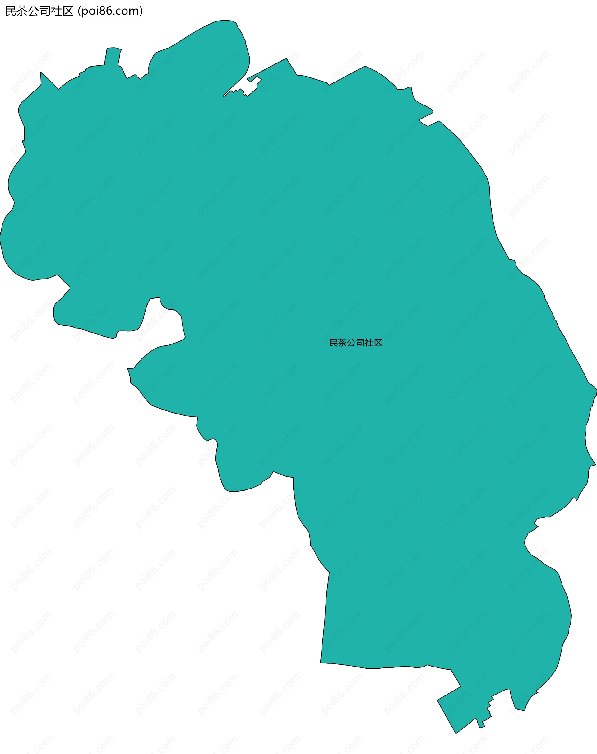民茶公司社区边界地图