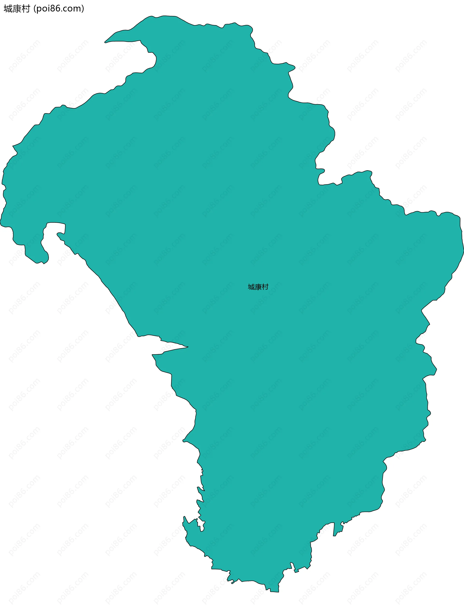 城康村边界地图