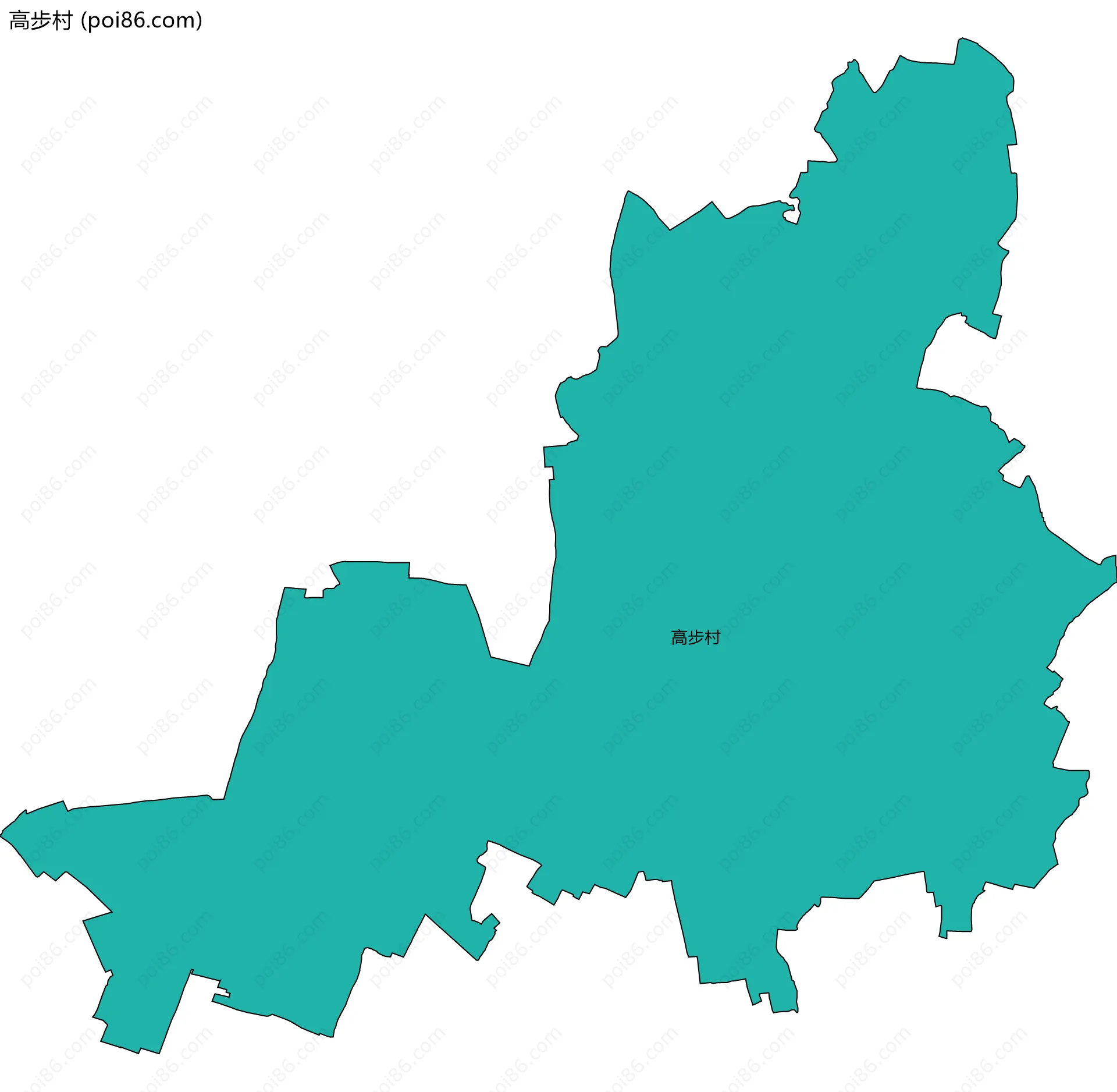 高步村边界地图