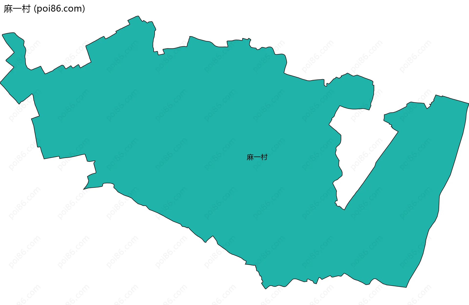 麻一村边界地图