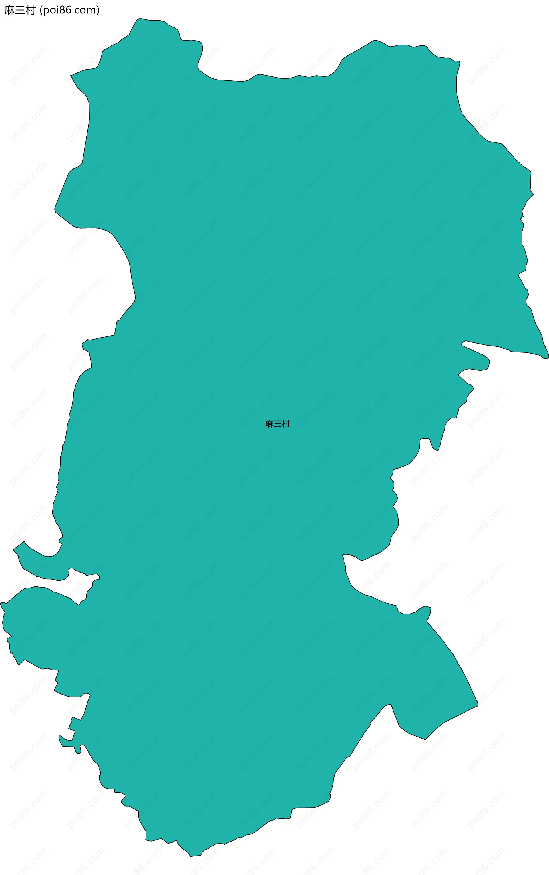 麻三村边界地图