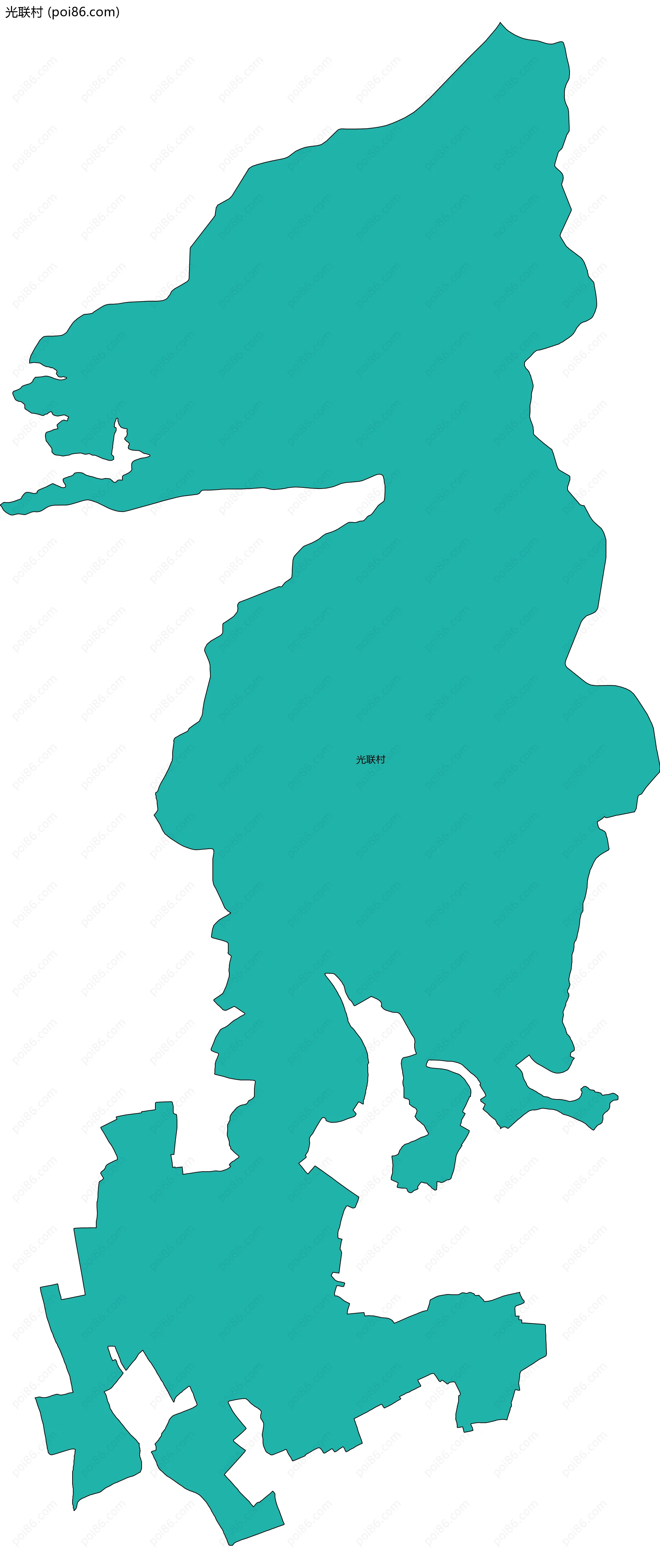 光联村边界地图