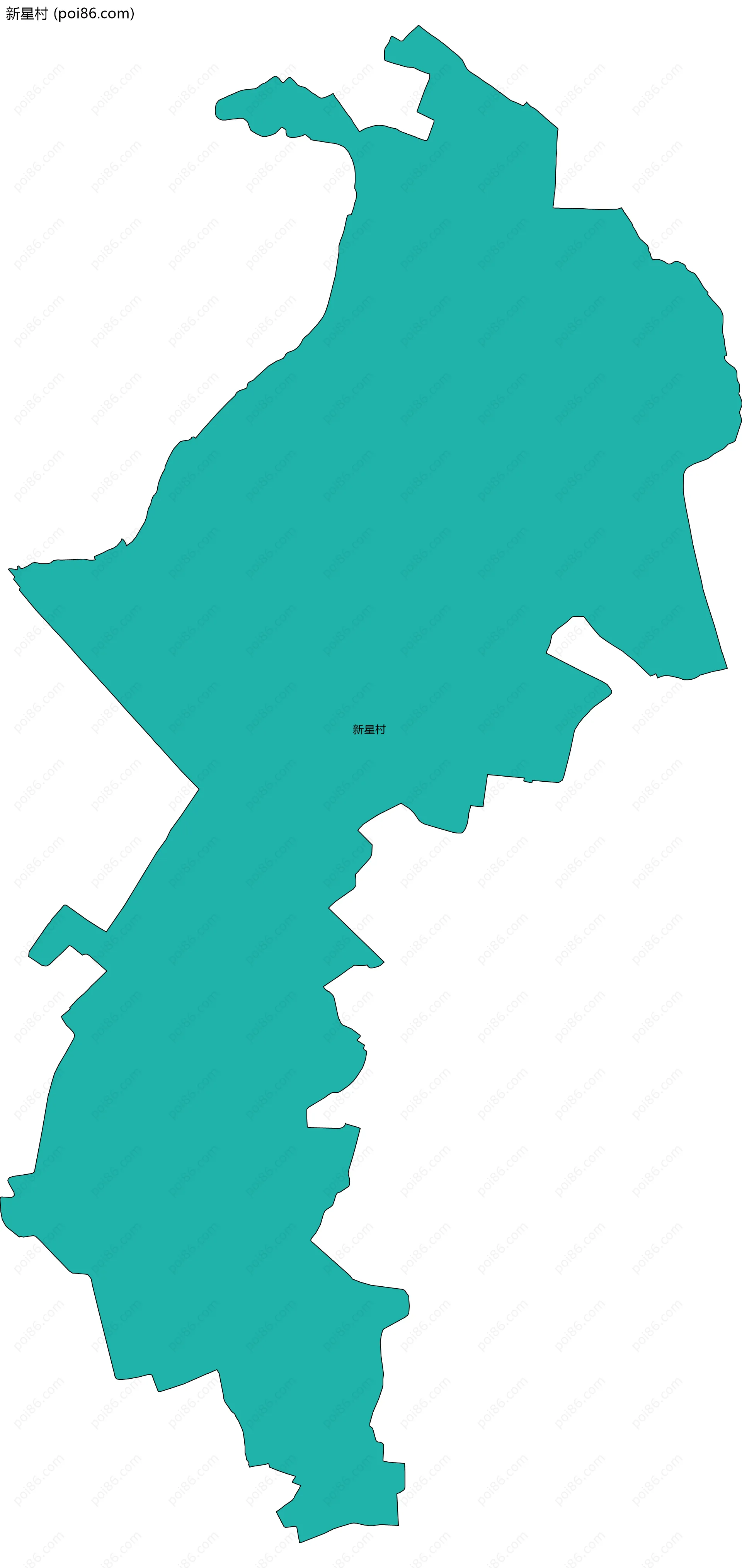 新星村边界地图