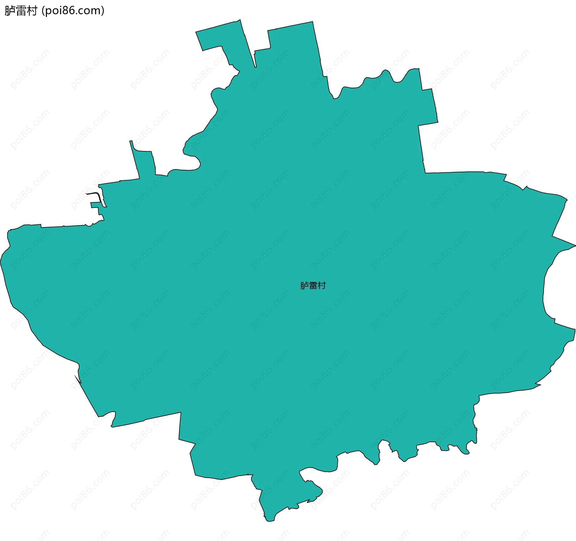 胪雷村边界地图