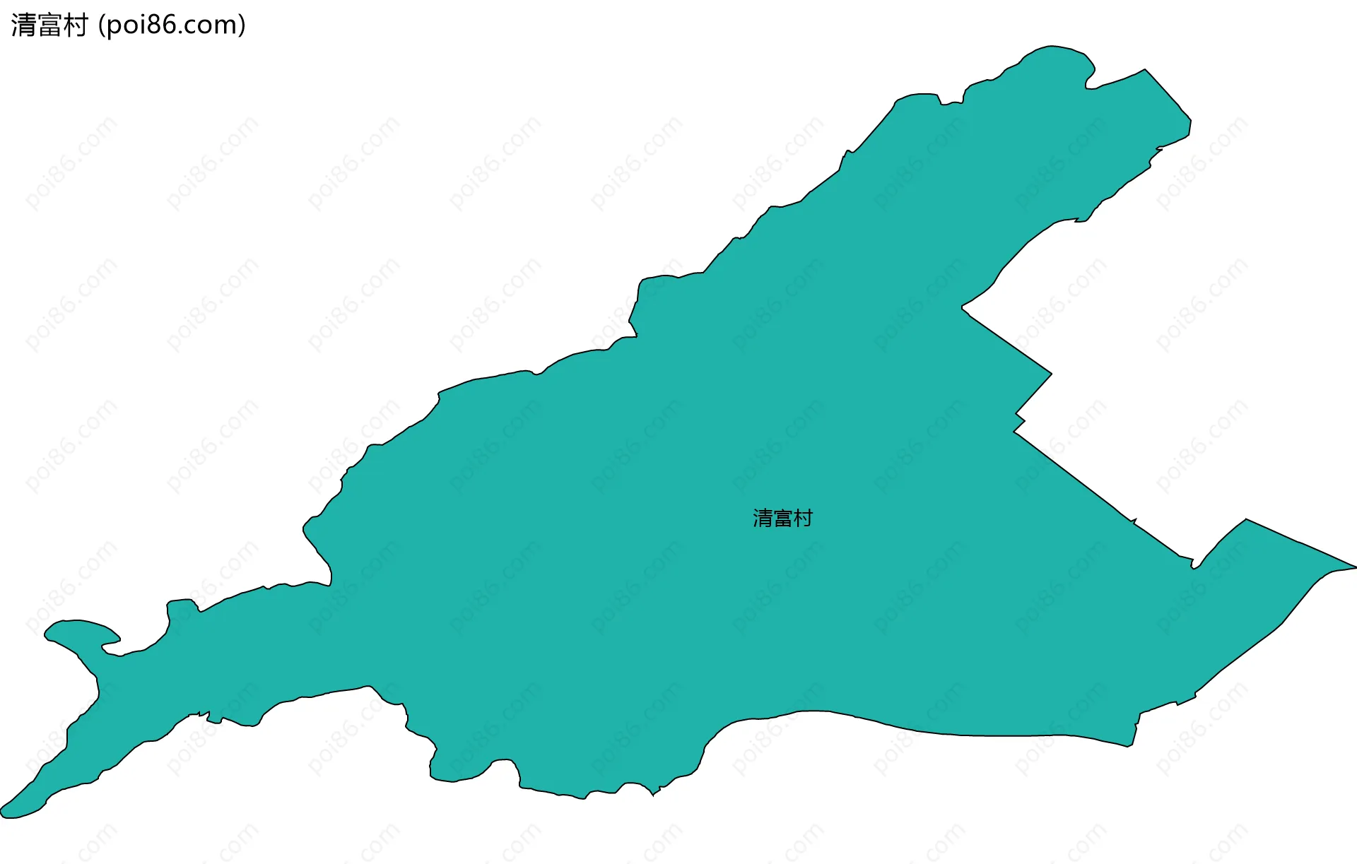 清富村边界地图