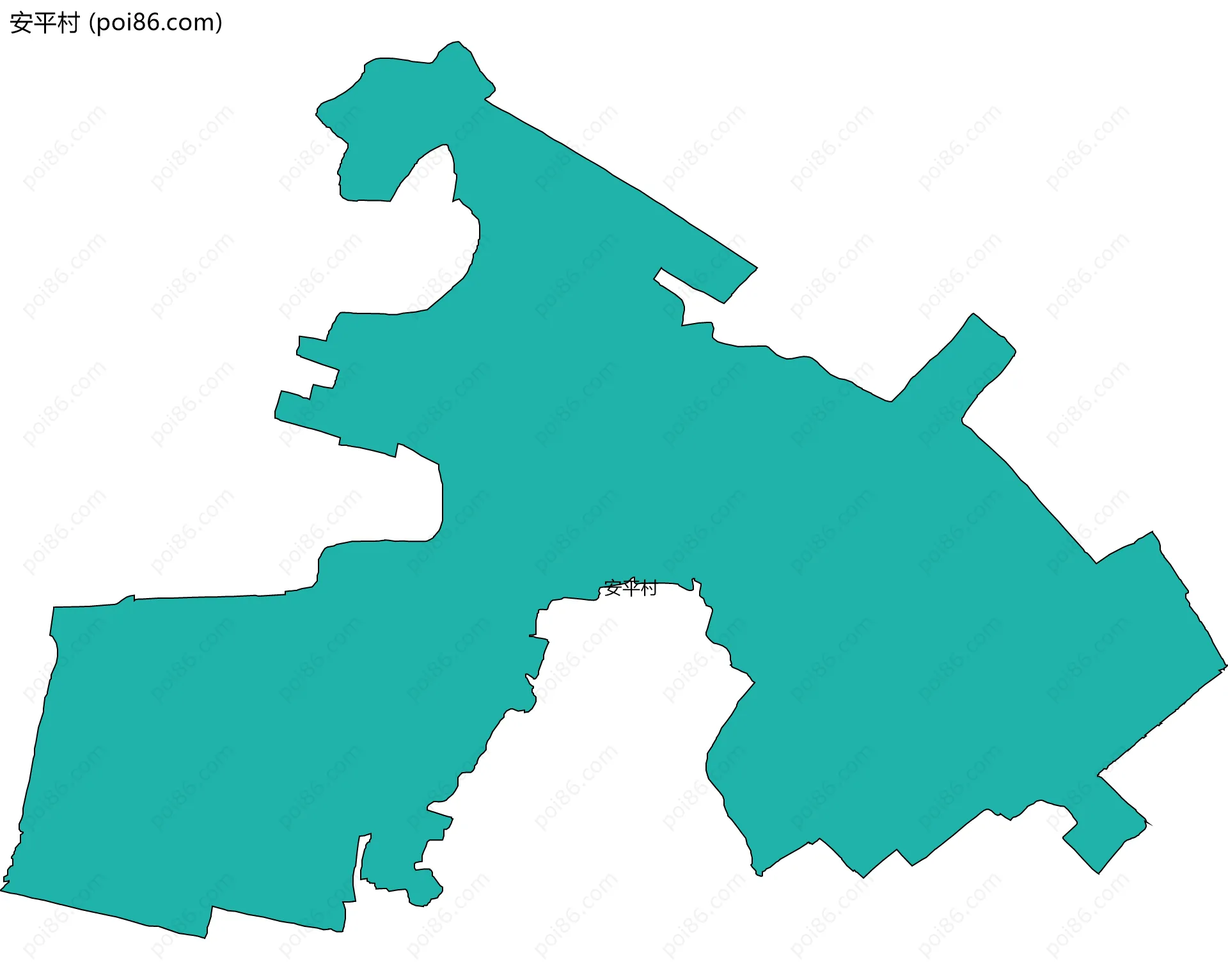 安平村边界地图