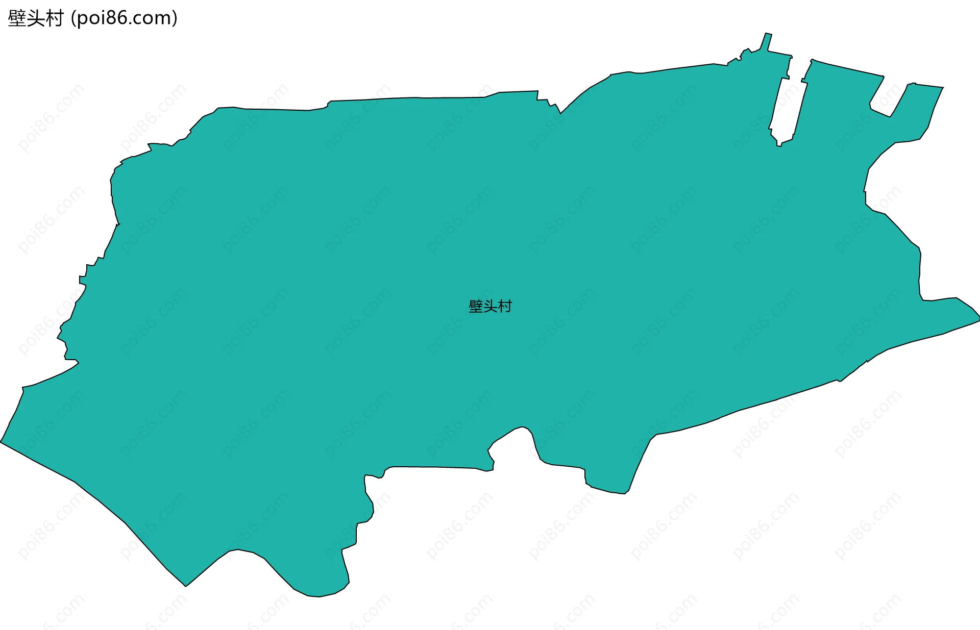 壁头村边界地图