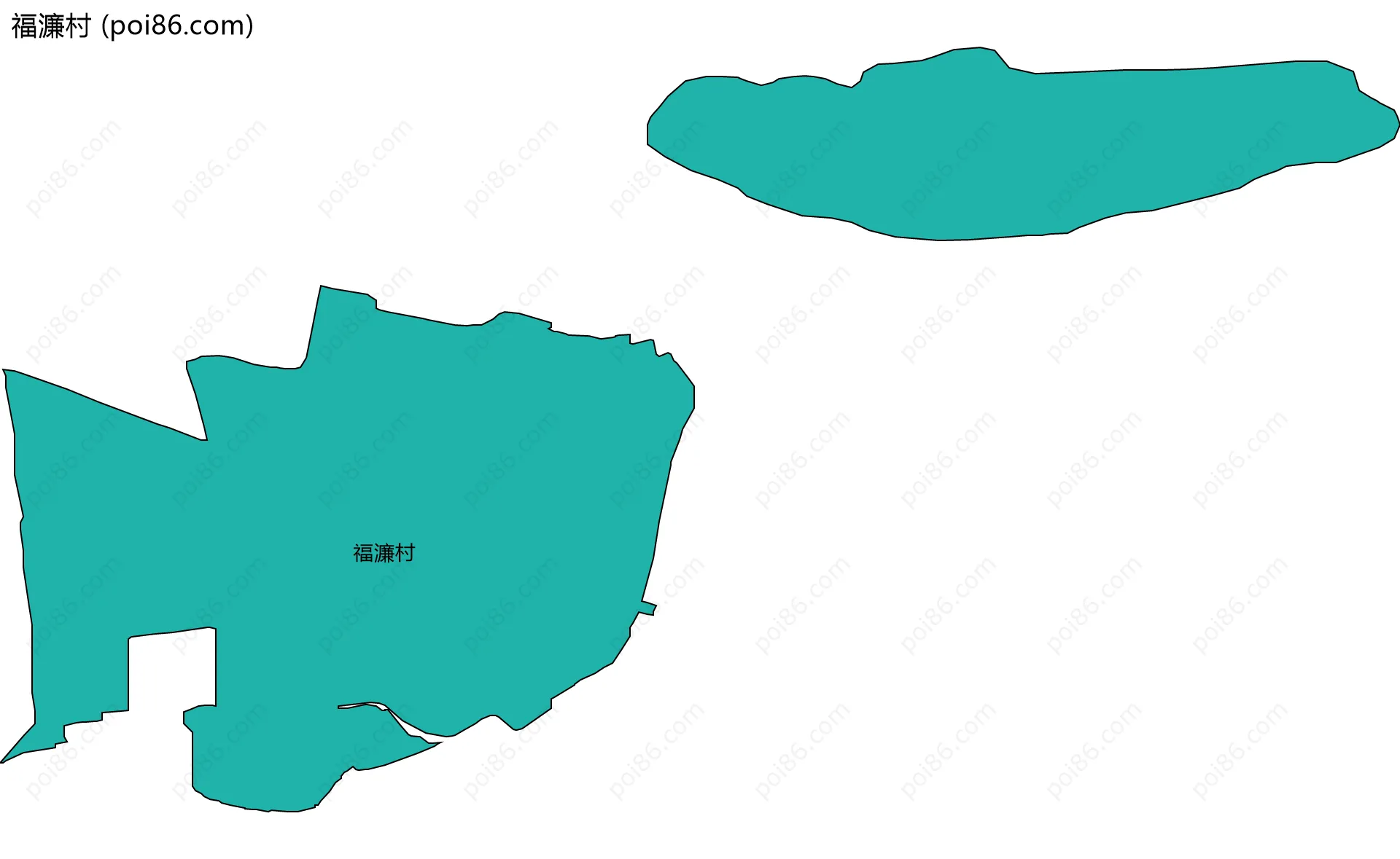 福濂村边界地图