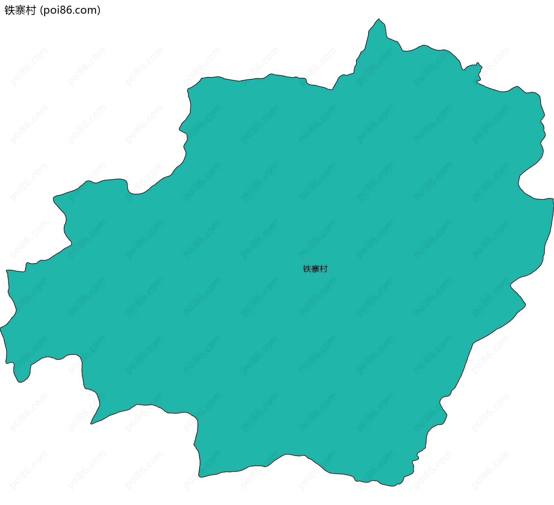 铁寨村边界地图