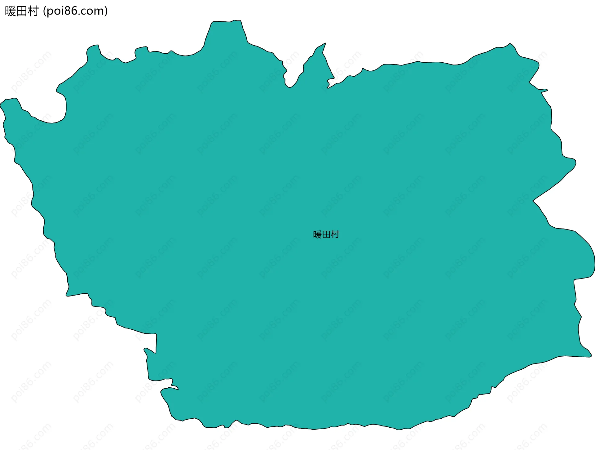 暖田村边界地图