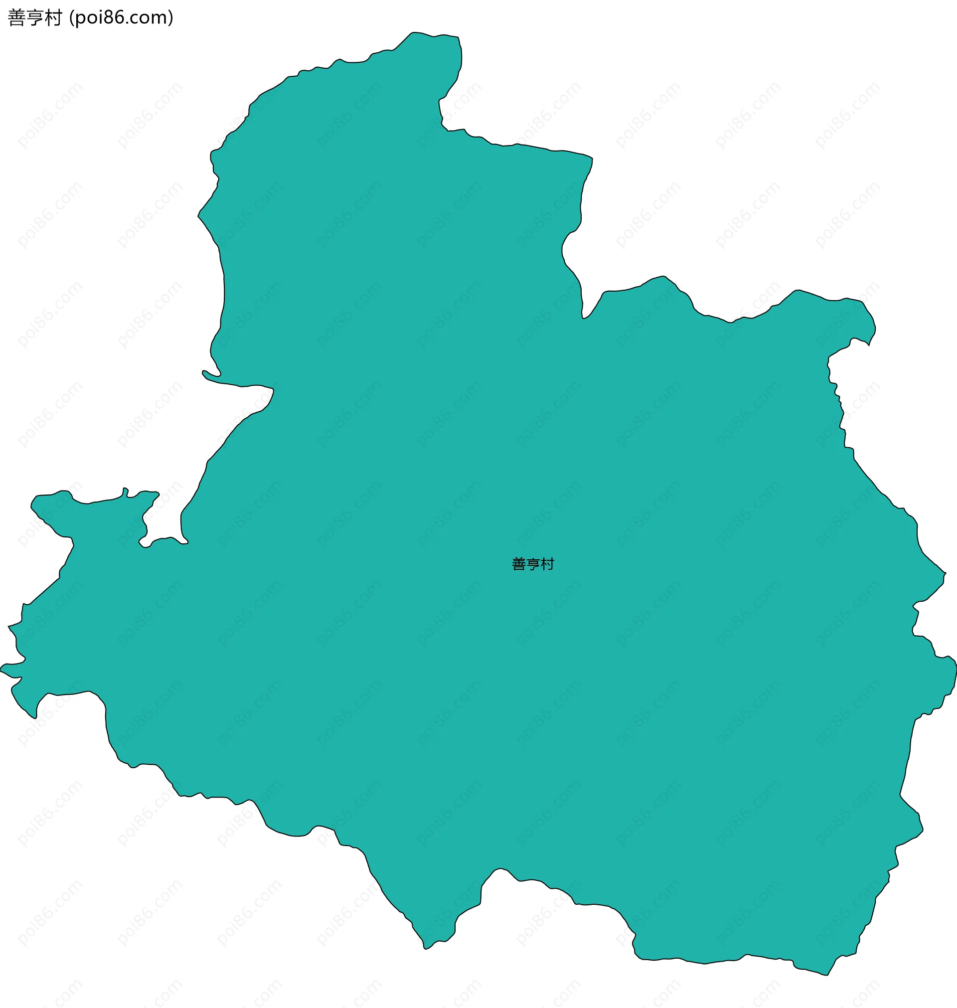 善亨村边界地图
