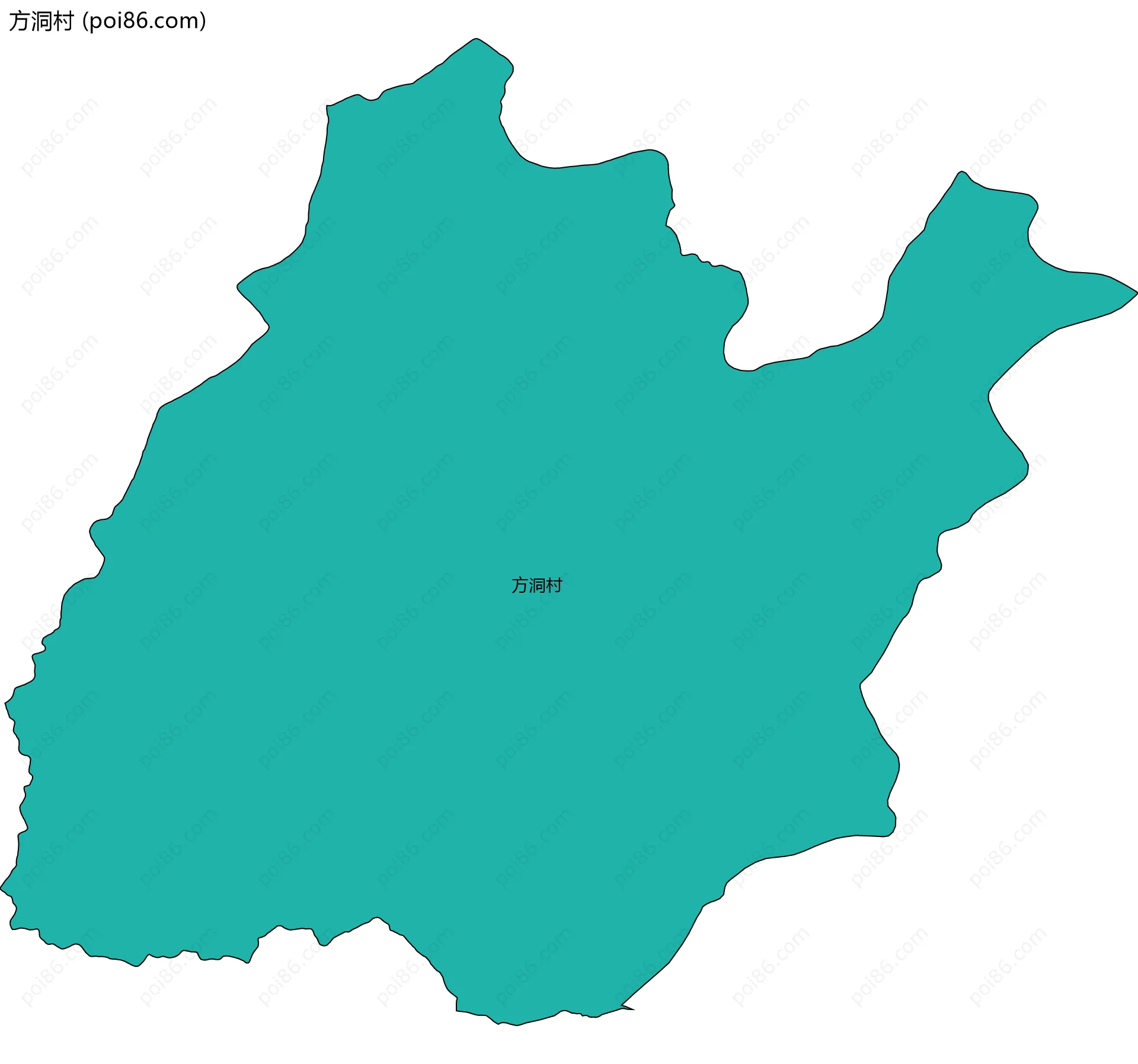 方洞村边界地图