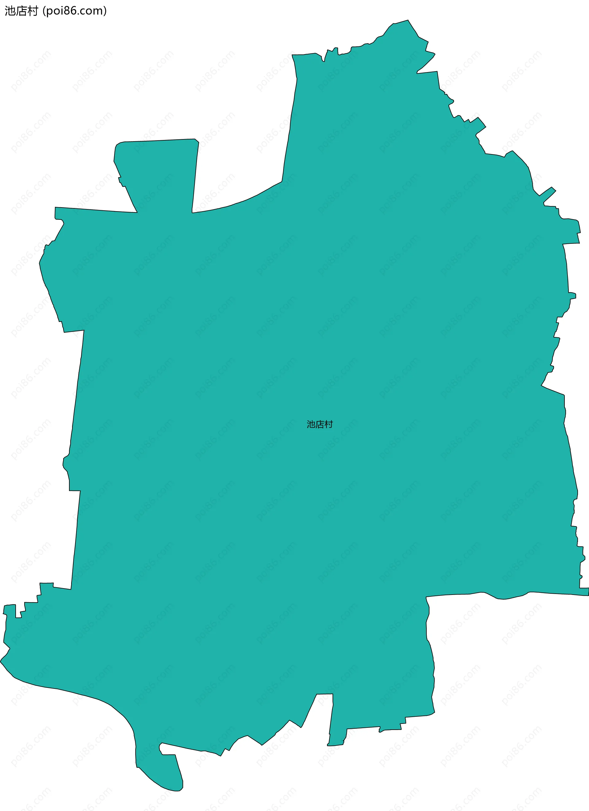 池店村边界地图