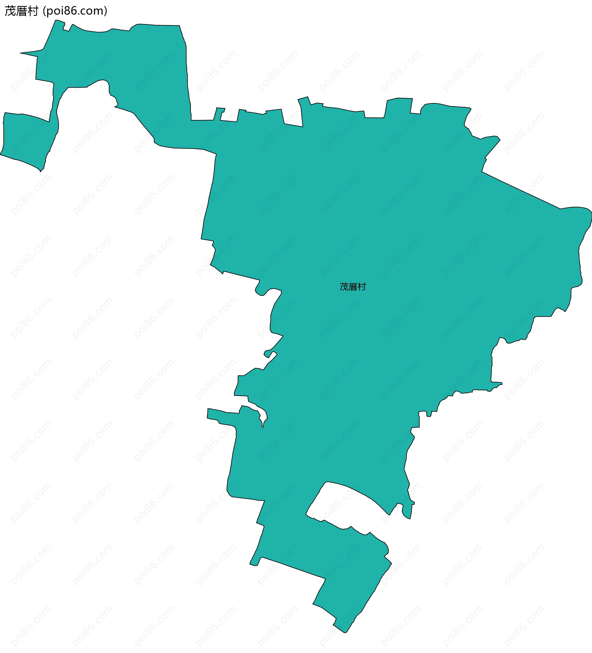 茂厝村边界地图