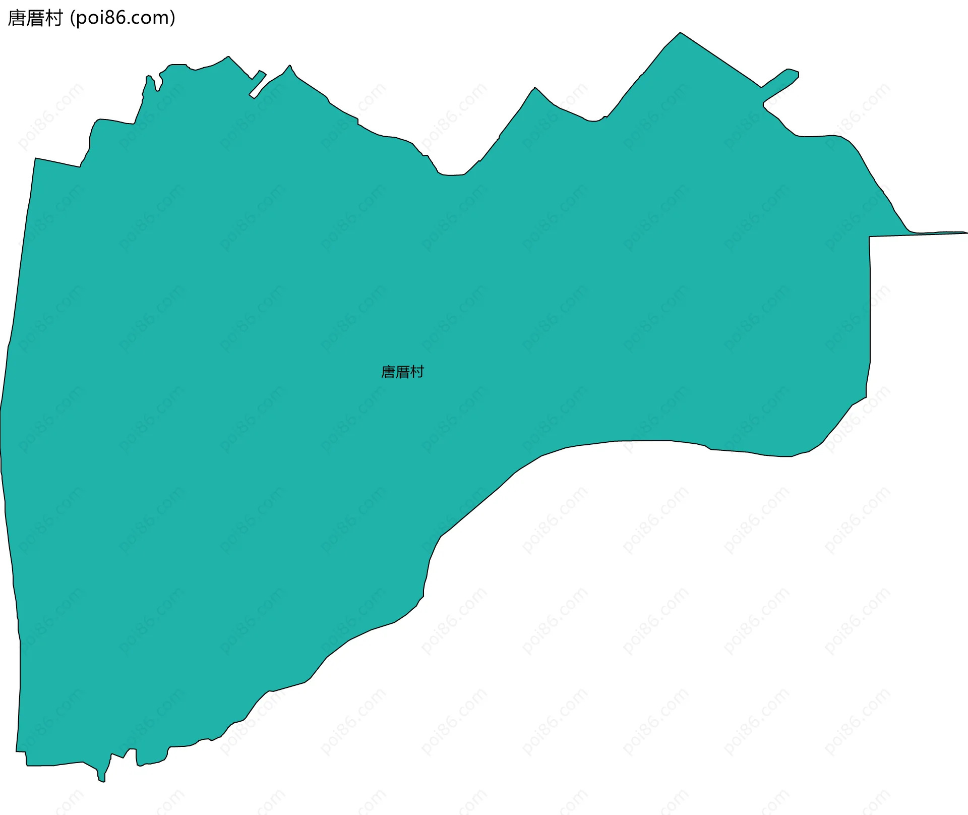 唐厝村边界地图