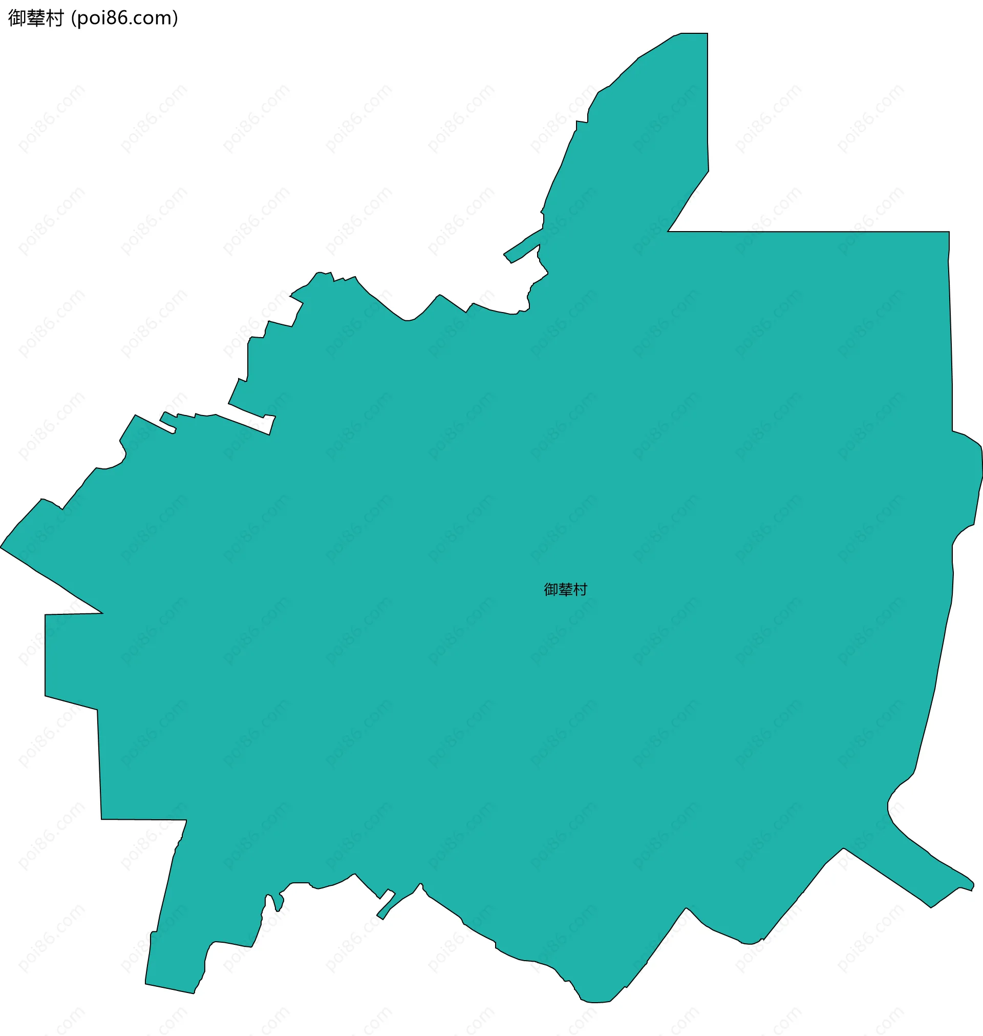 御辇村边界地图