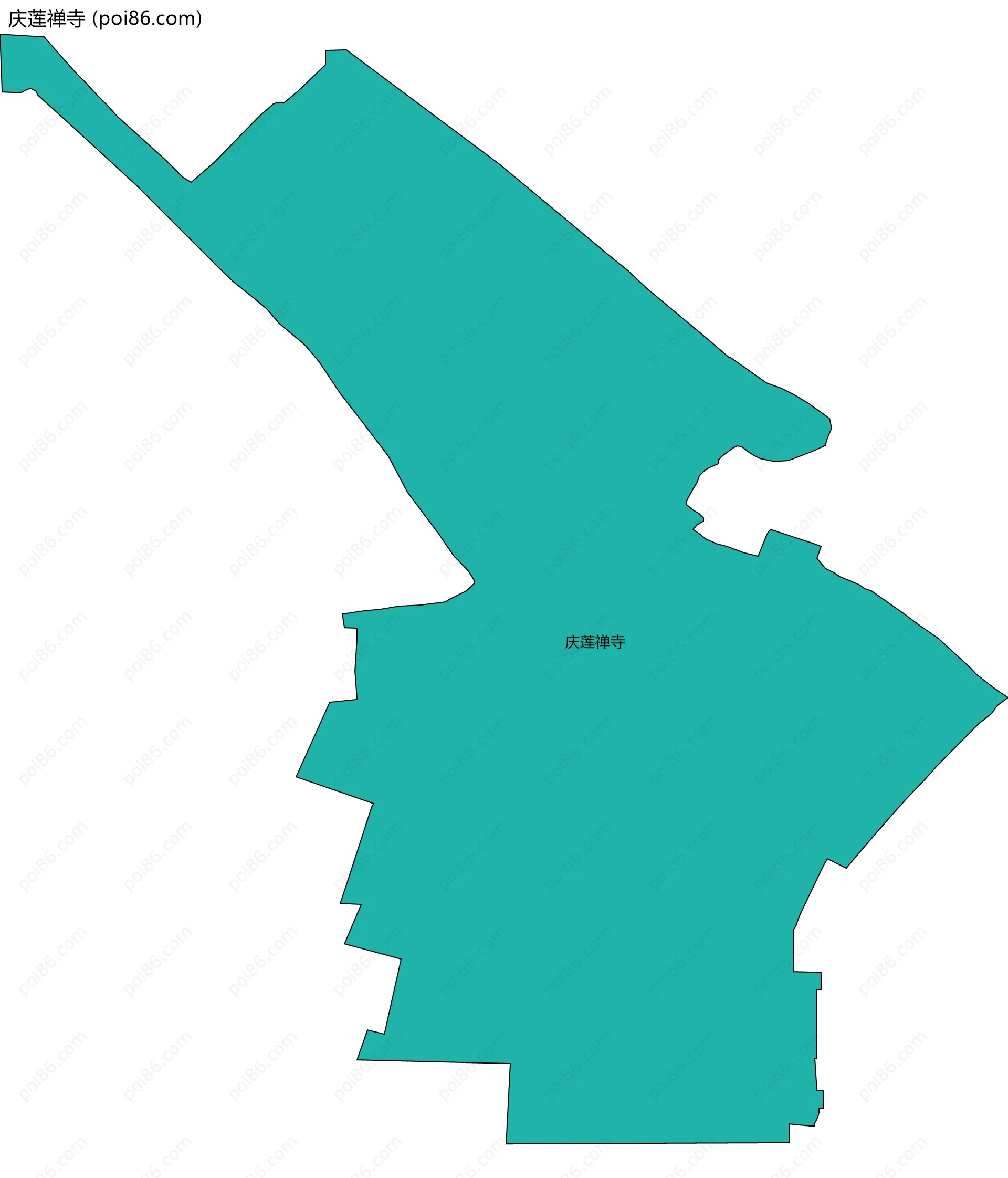 庆莲禅寺边界地图