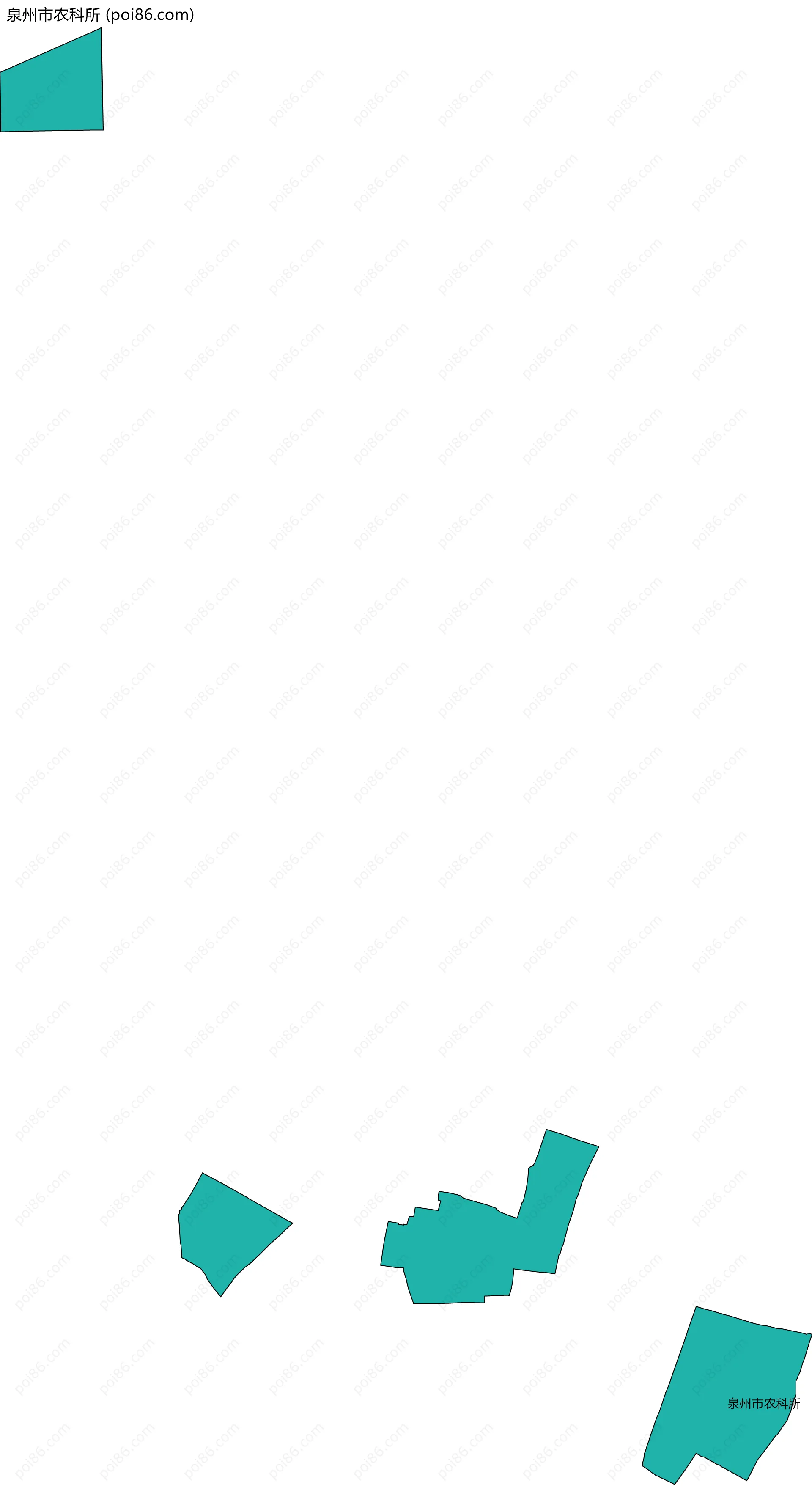 泉州市农科所边界地图
