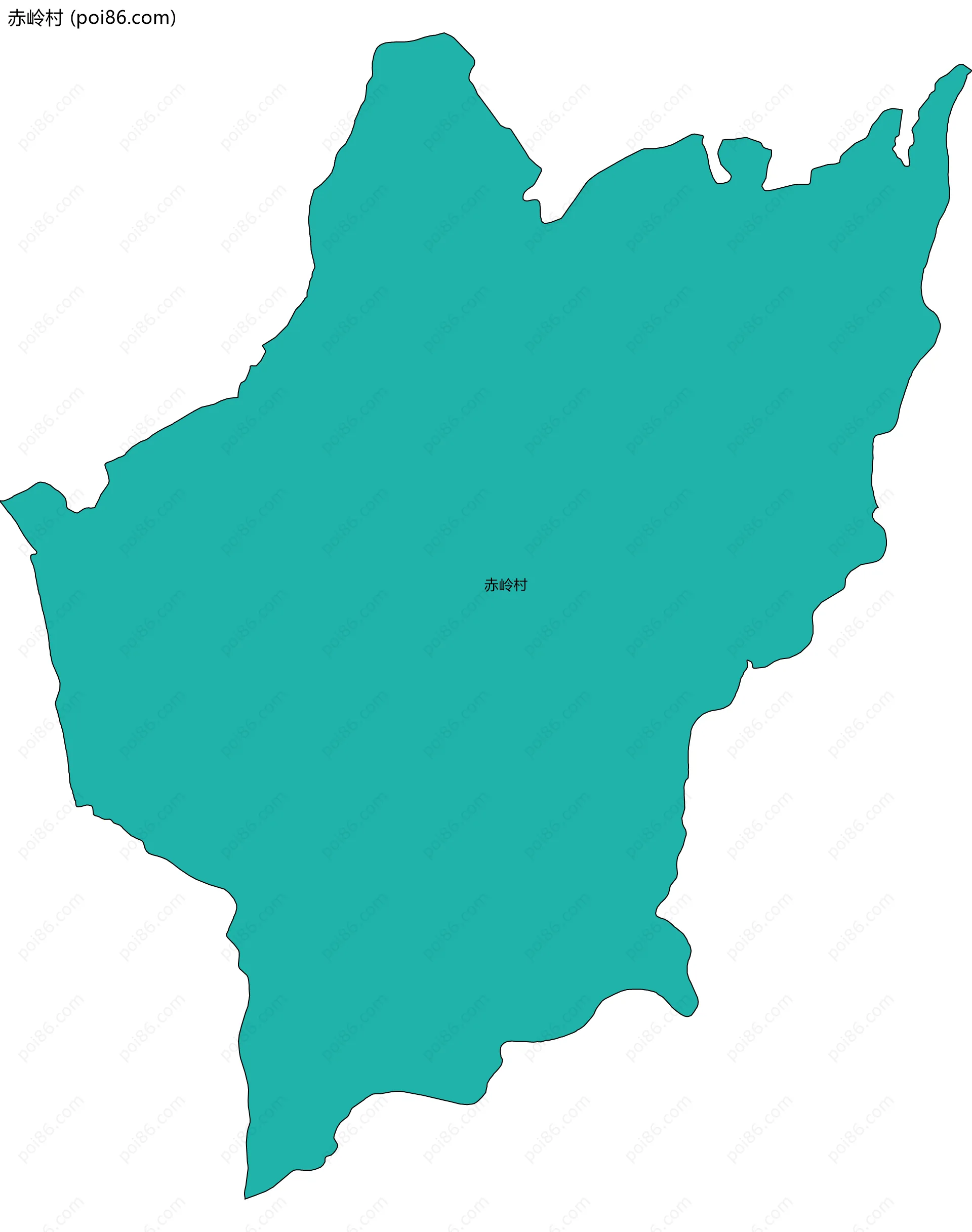 赤岭村边界地图