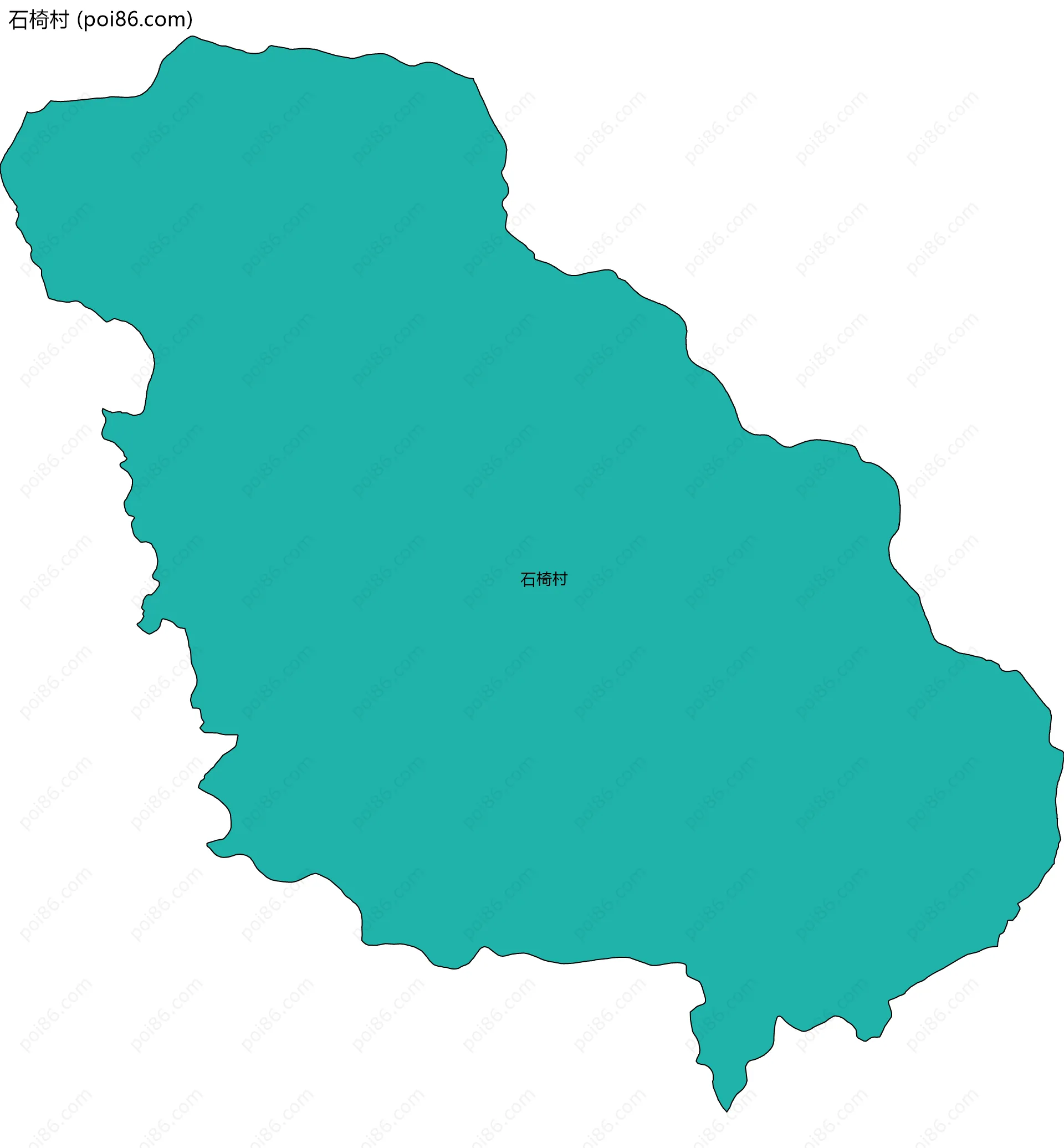 石椅村边界地图