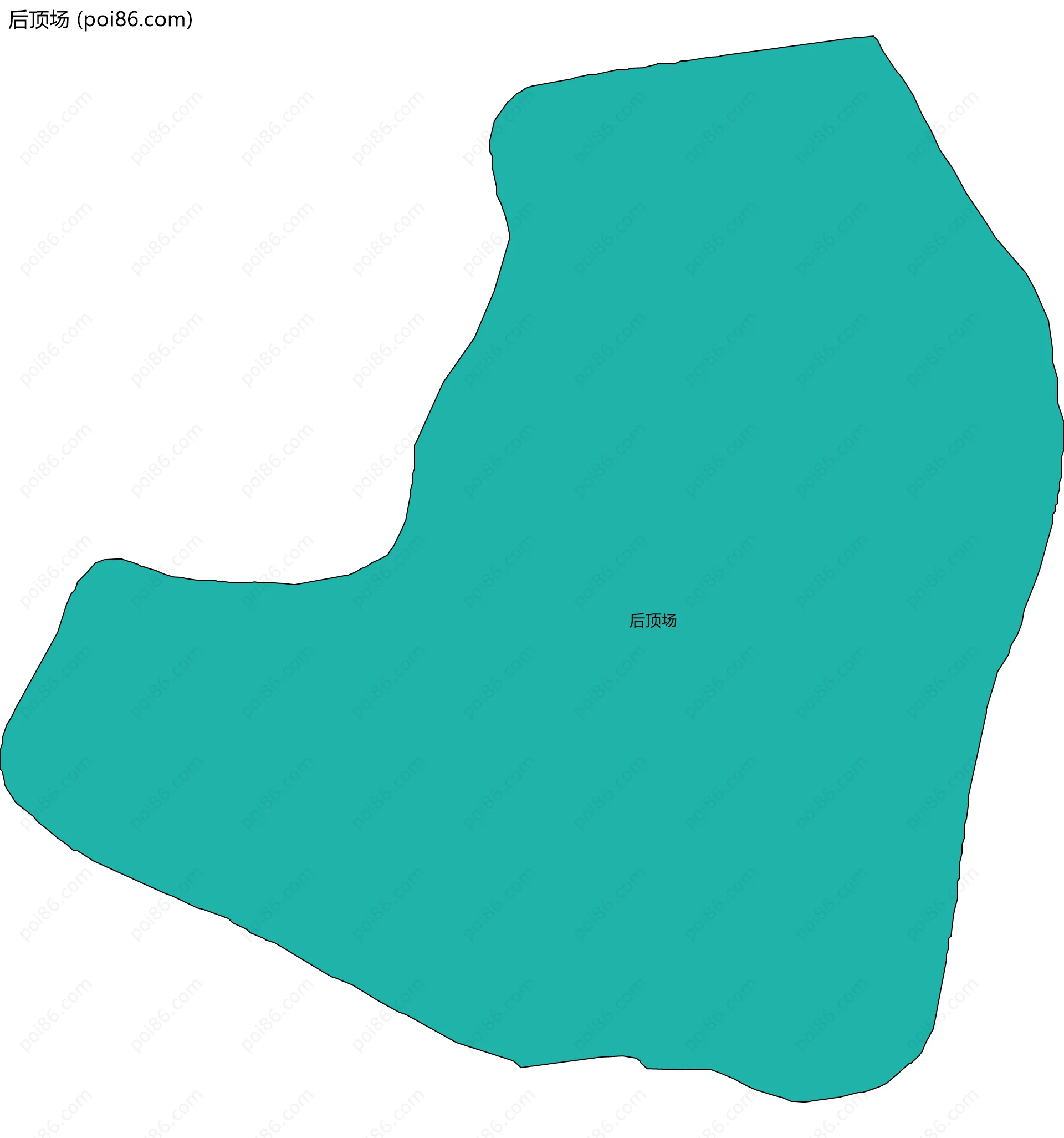 后顶场边界地图