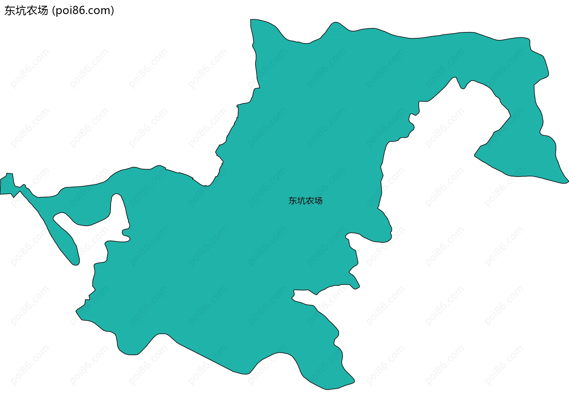 东坑农场边界地图