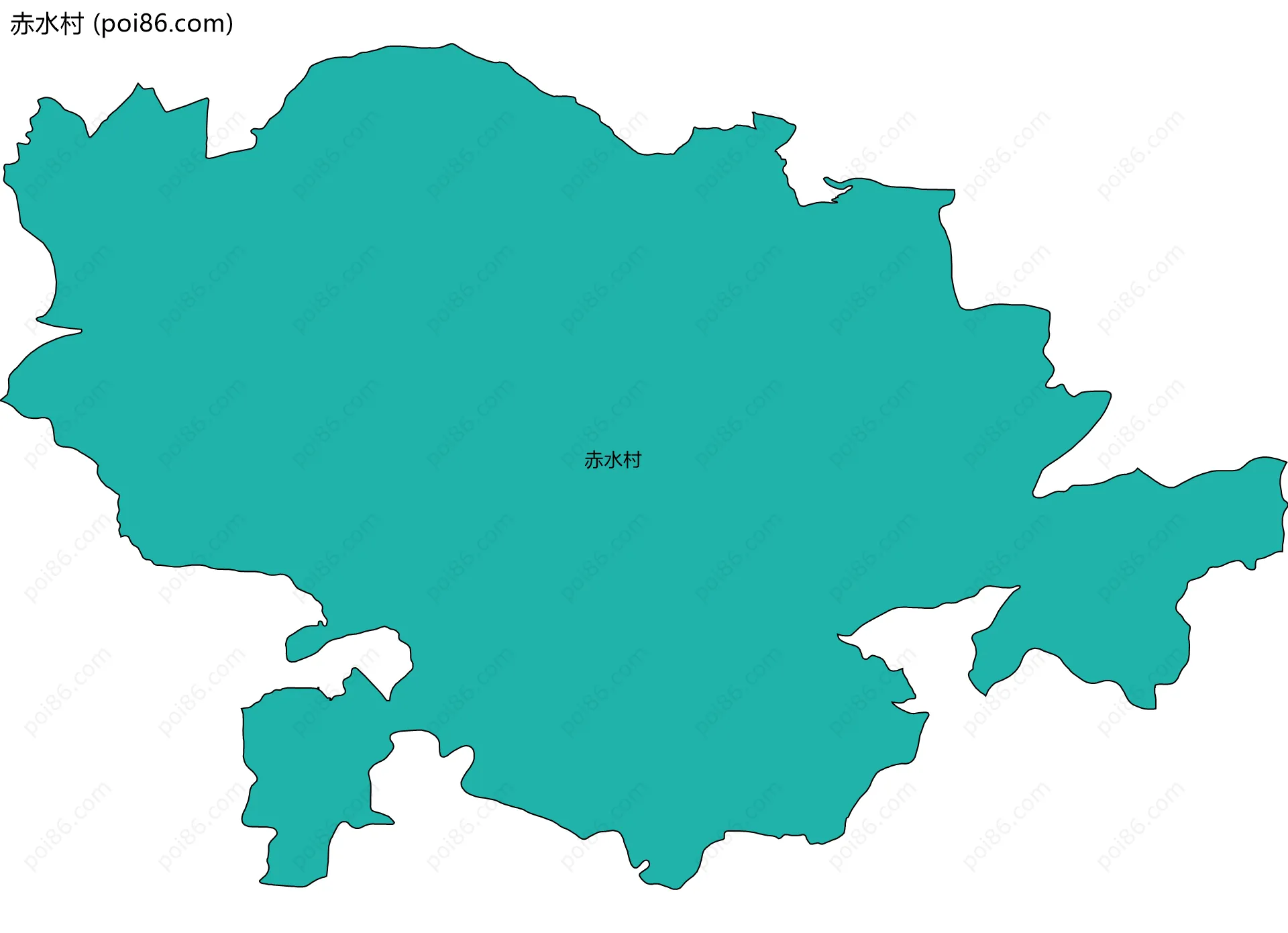 赤水村边界地图