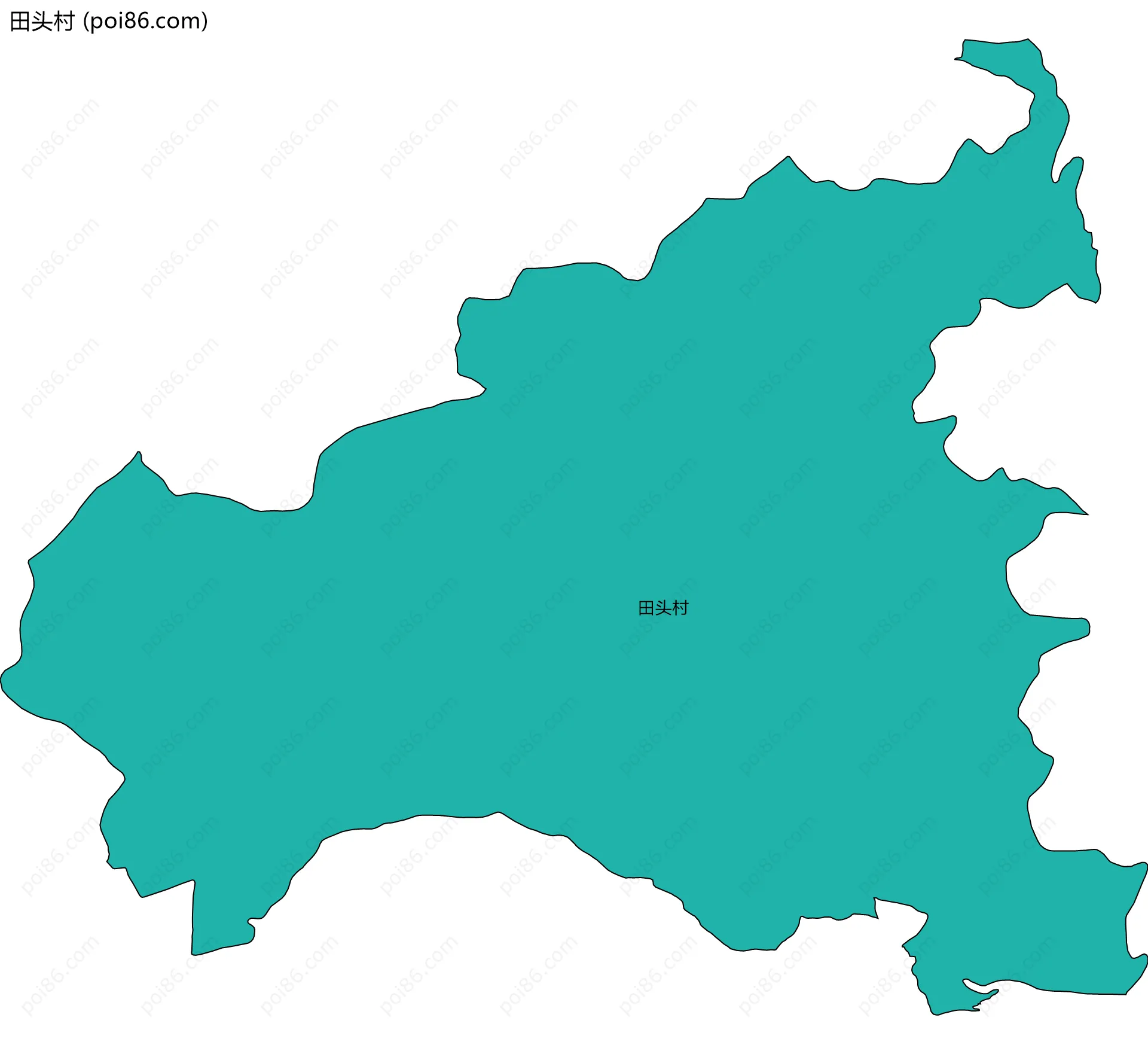田头村边界地图