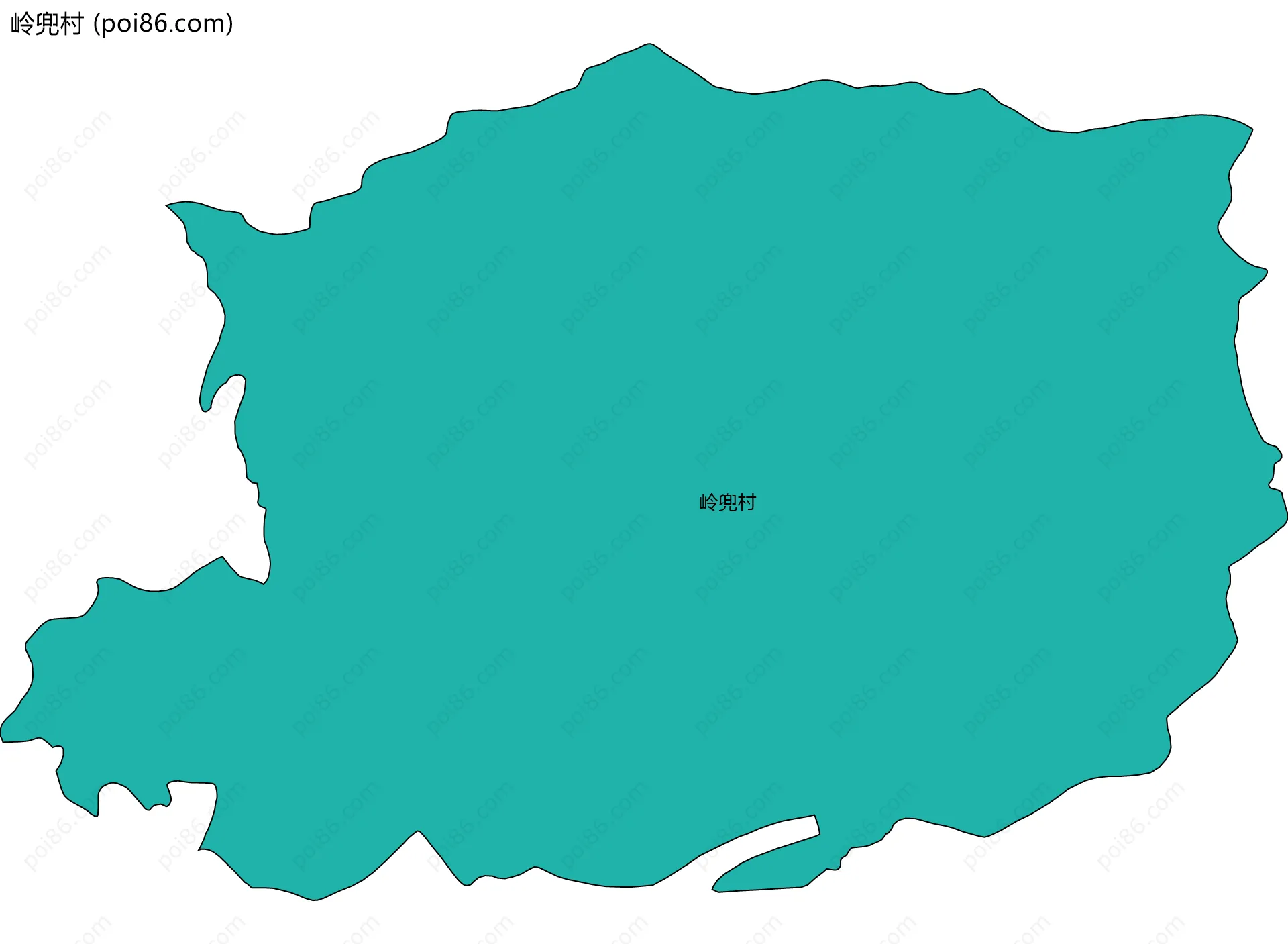 岭兜村边界地图