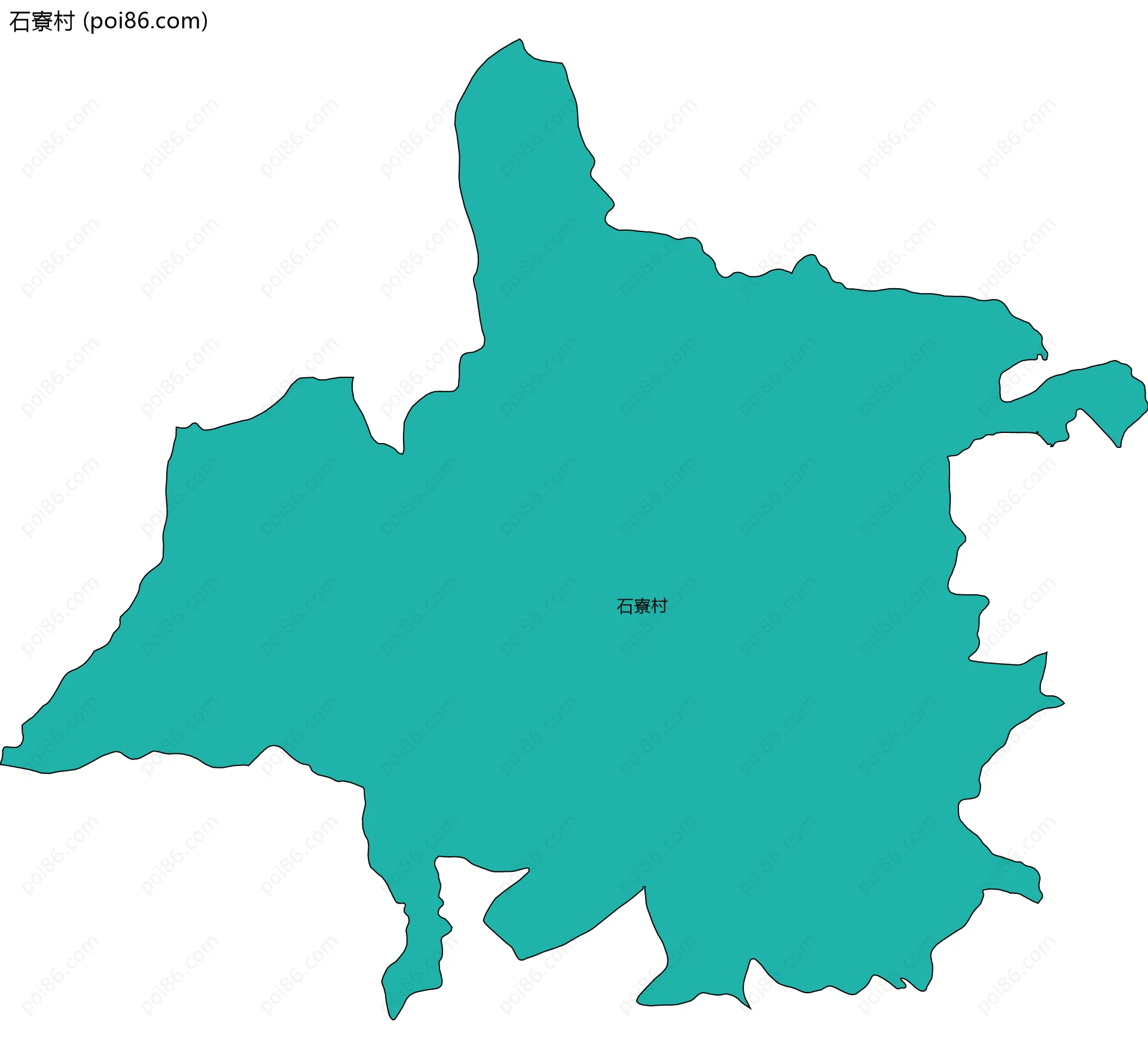 石寮村边界地图