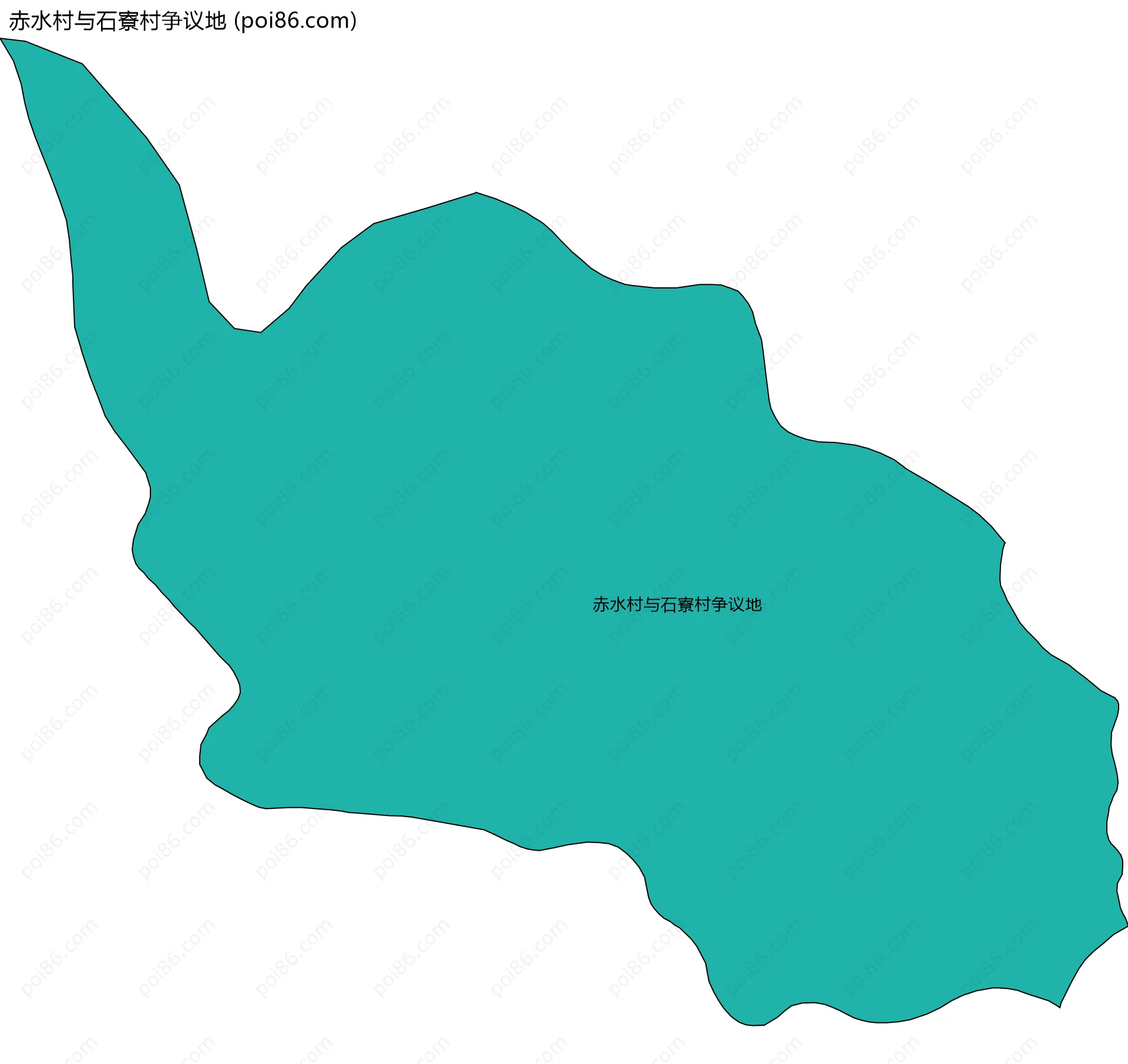 赤水村与石寮村争议地边界地图