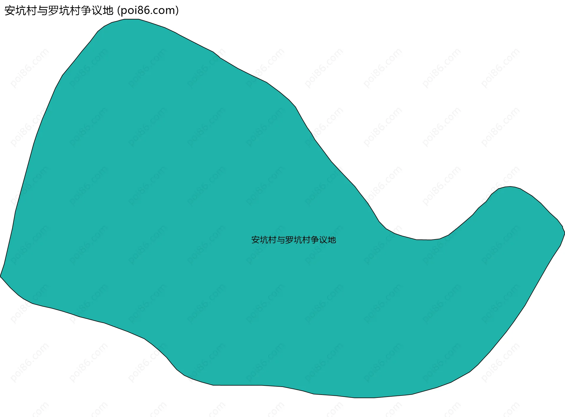 安坑村与罗坑村争议地边界地图