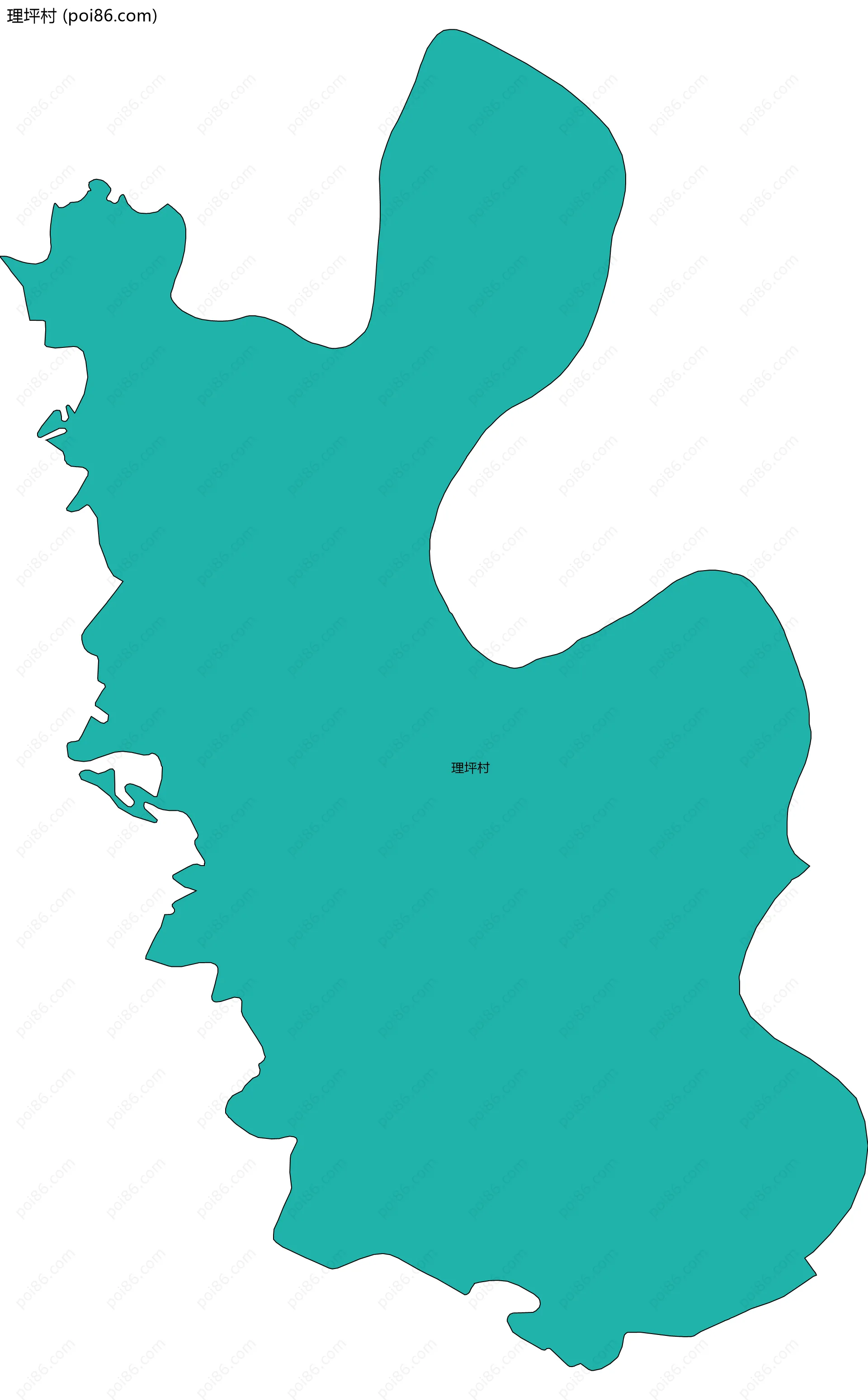 理坪村边界地图