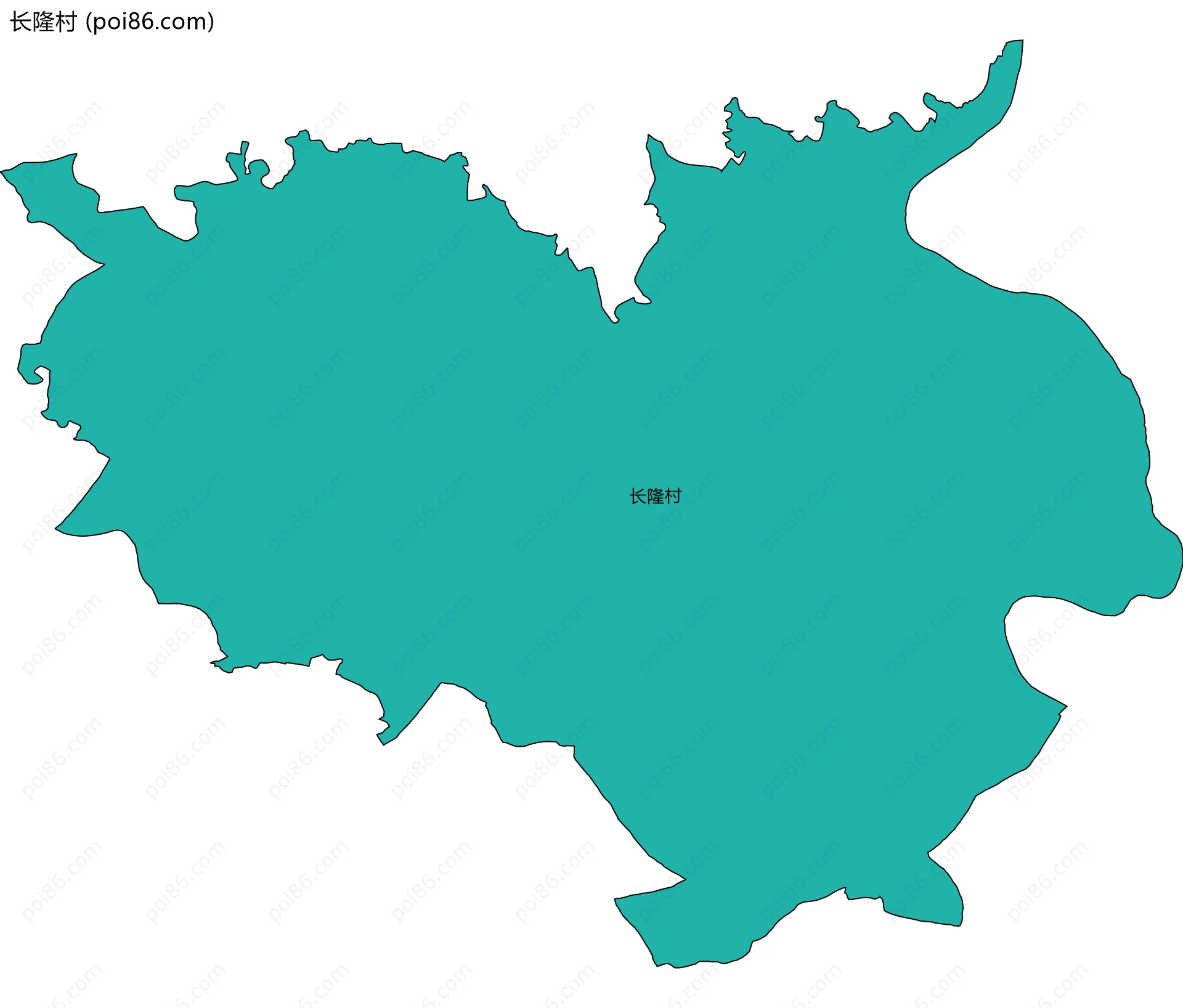 长隆村边界地图