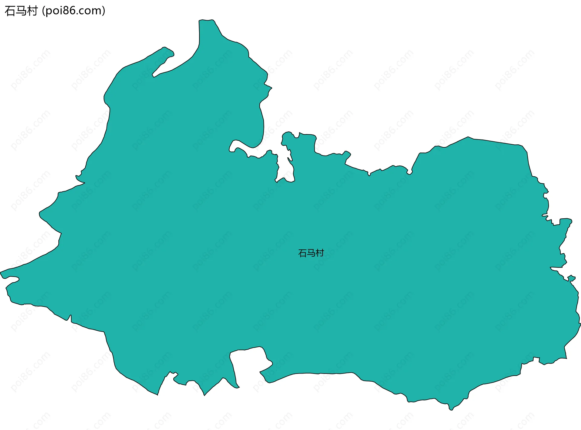 石马村边界地图