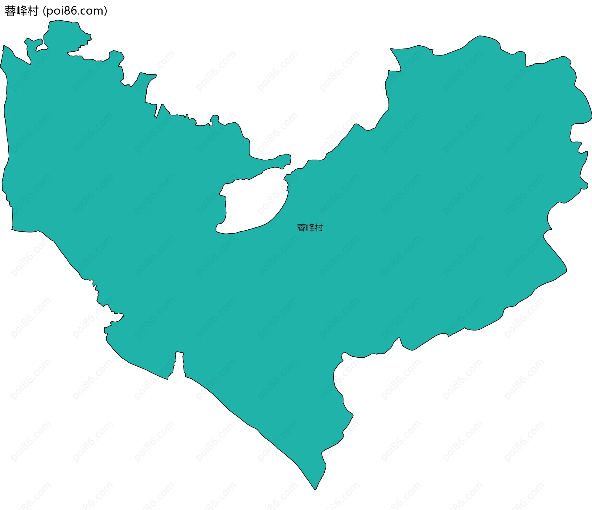 蓉峰村边界地图