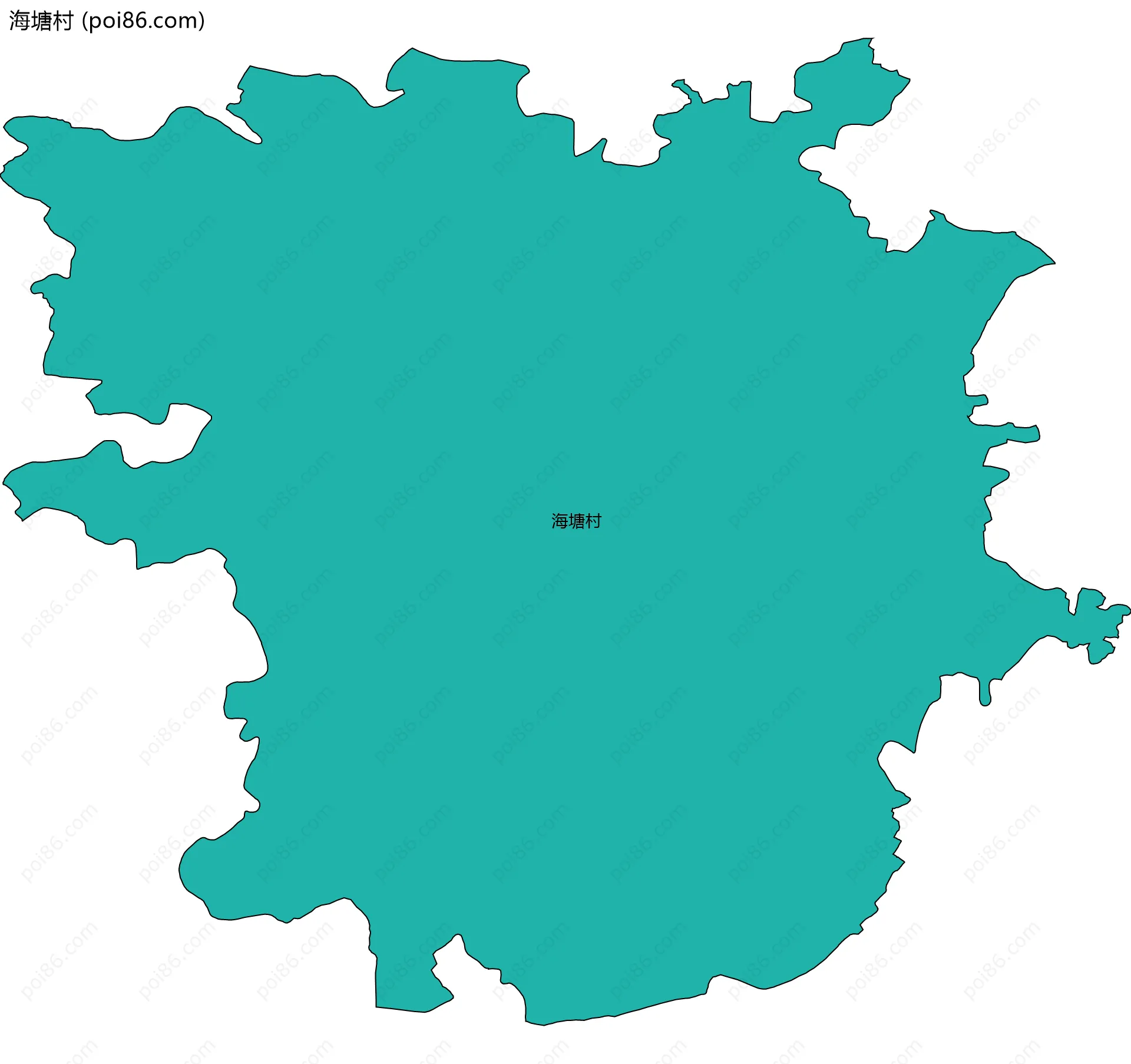 海塘村边界地图