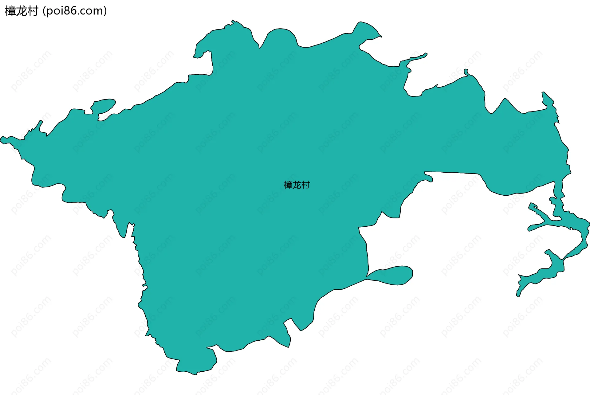 樟龙村边界地图