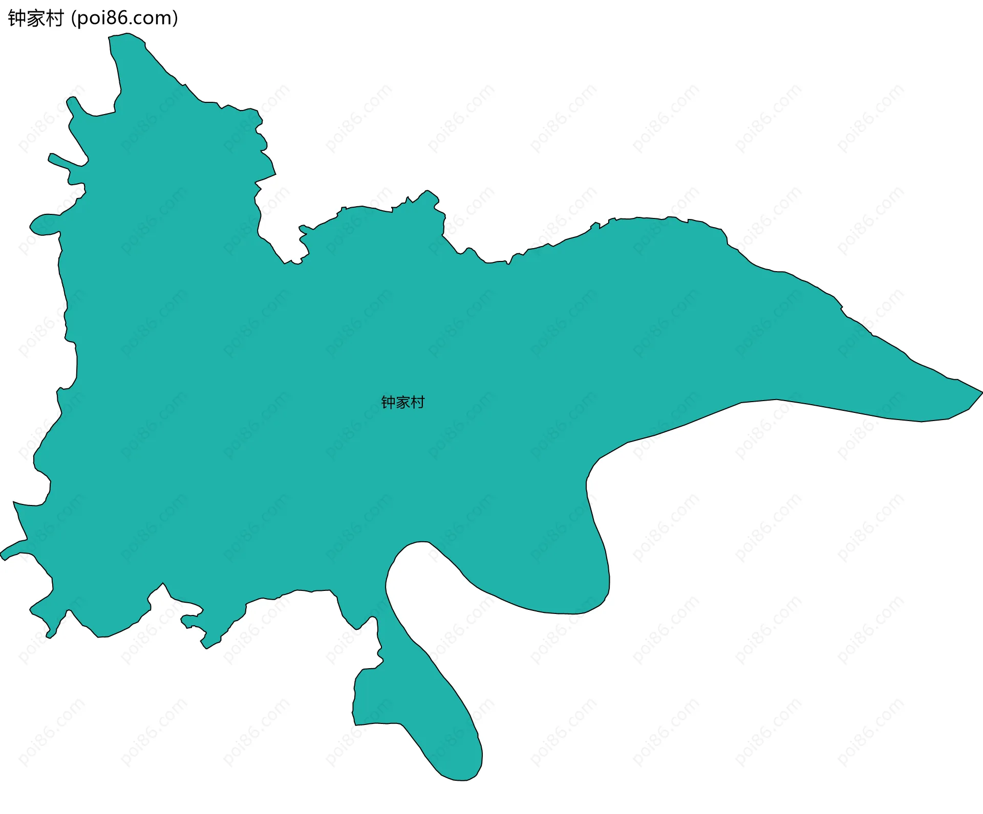 钟家村边界地图