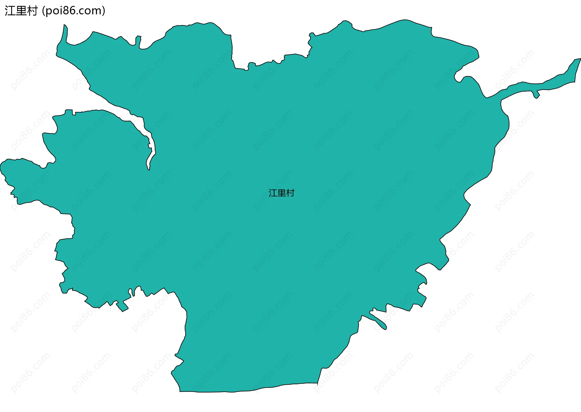 江里村边界地图