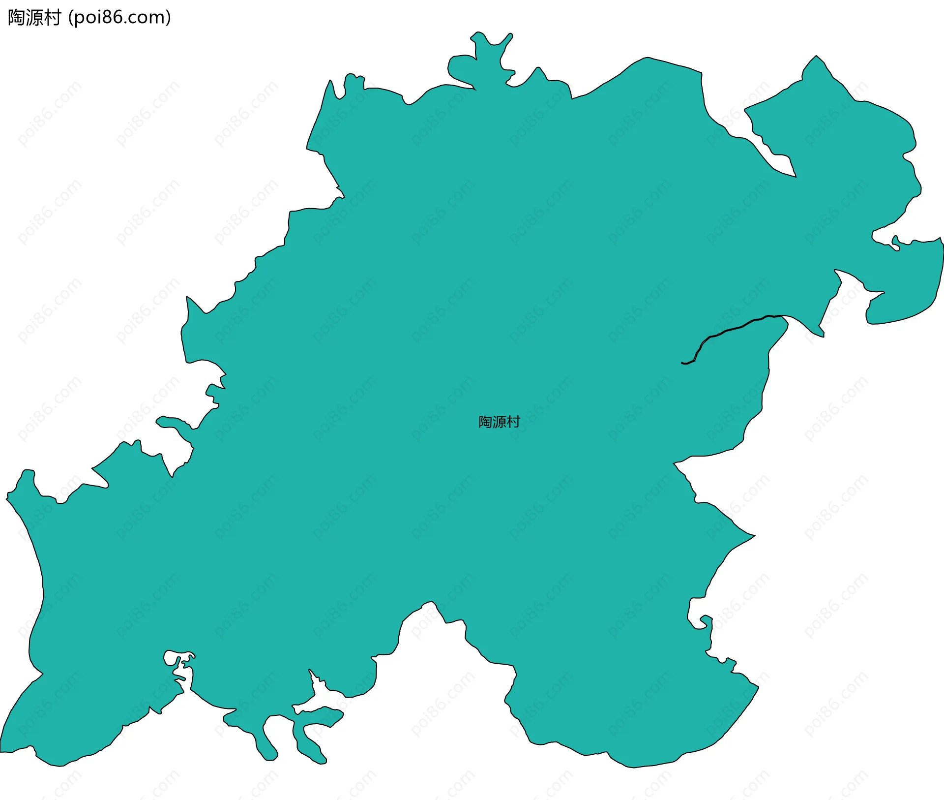 陶源村边界地图