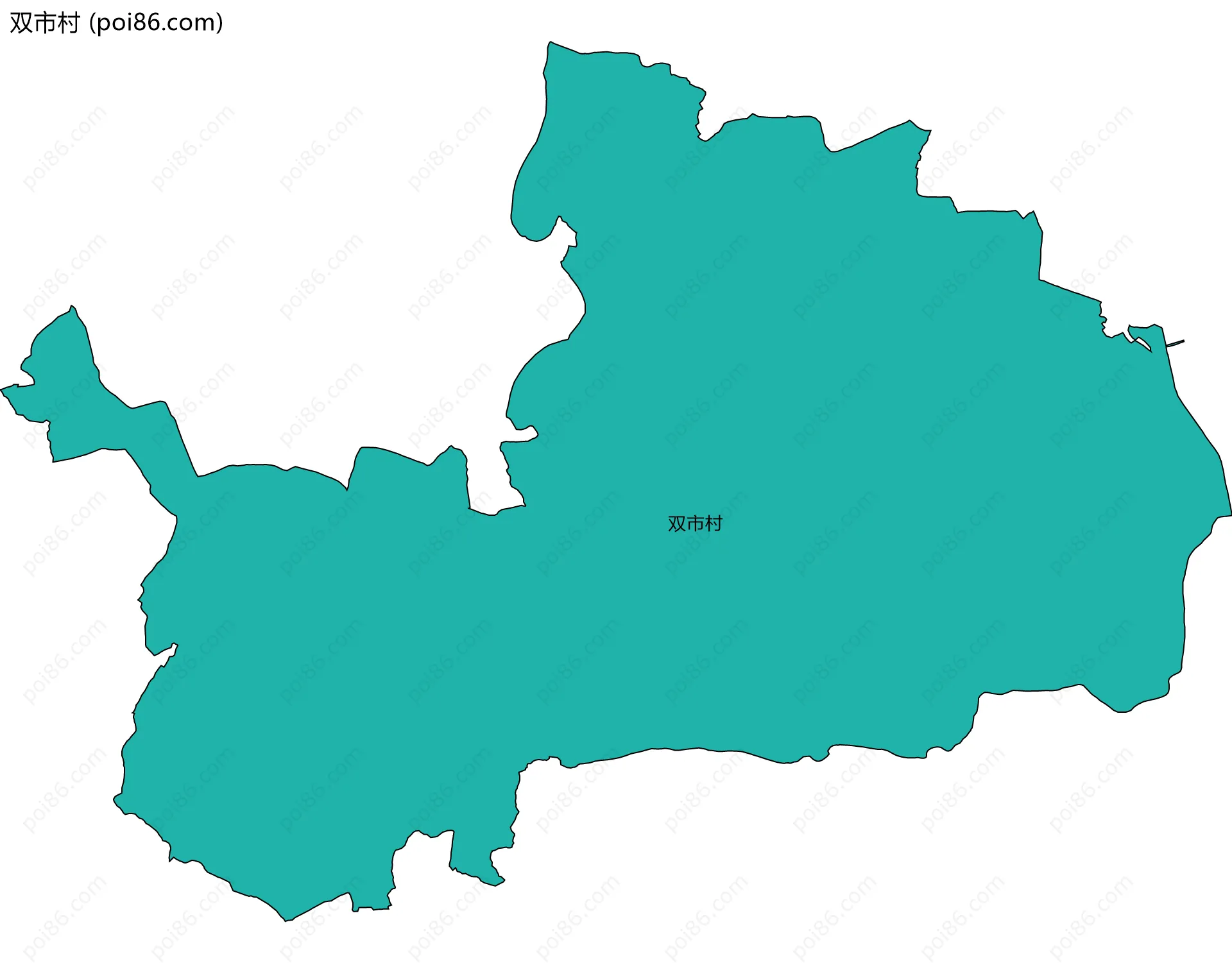 双市村边界地图