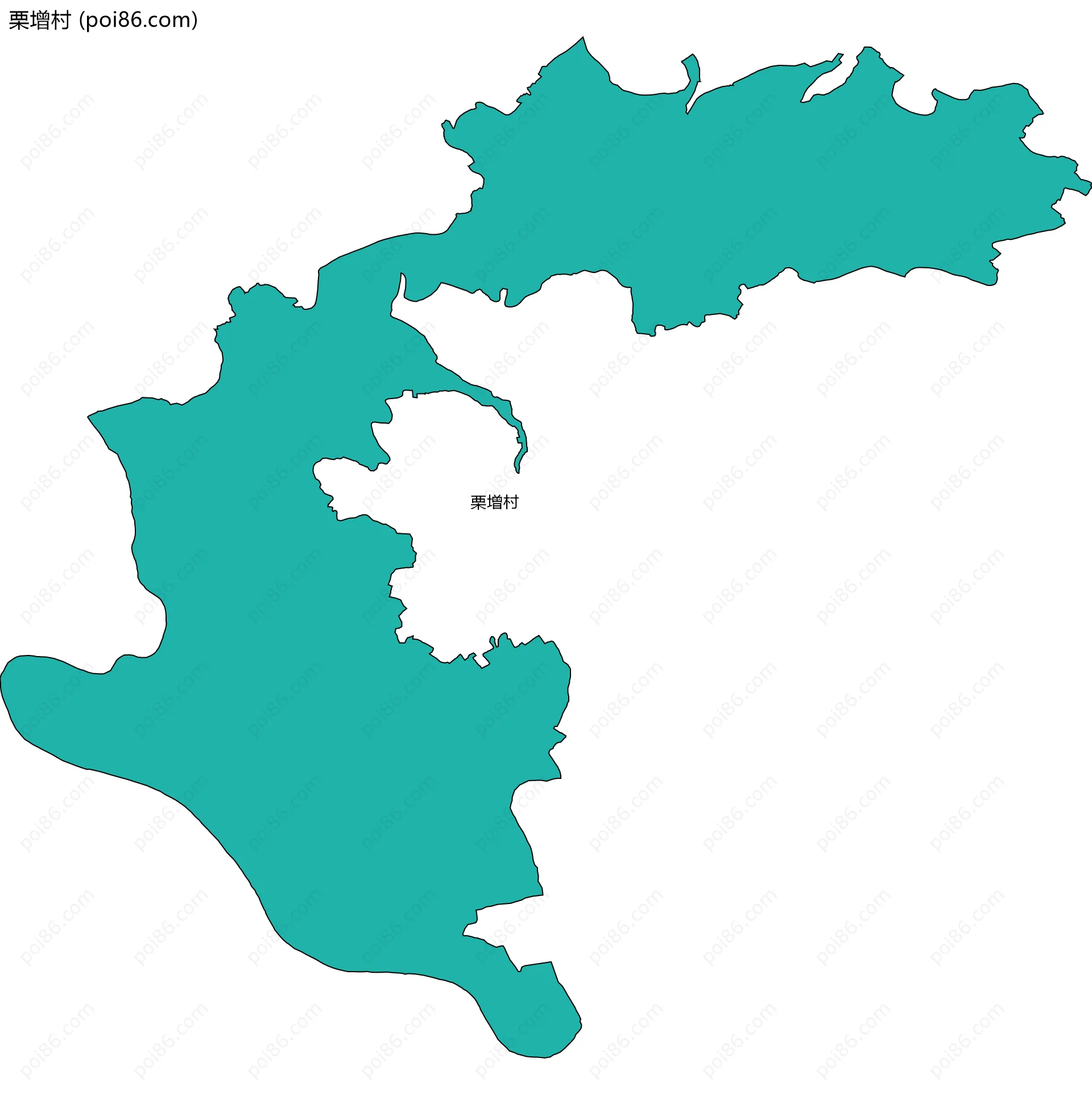 栗增村边界地图