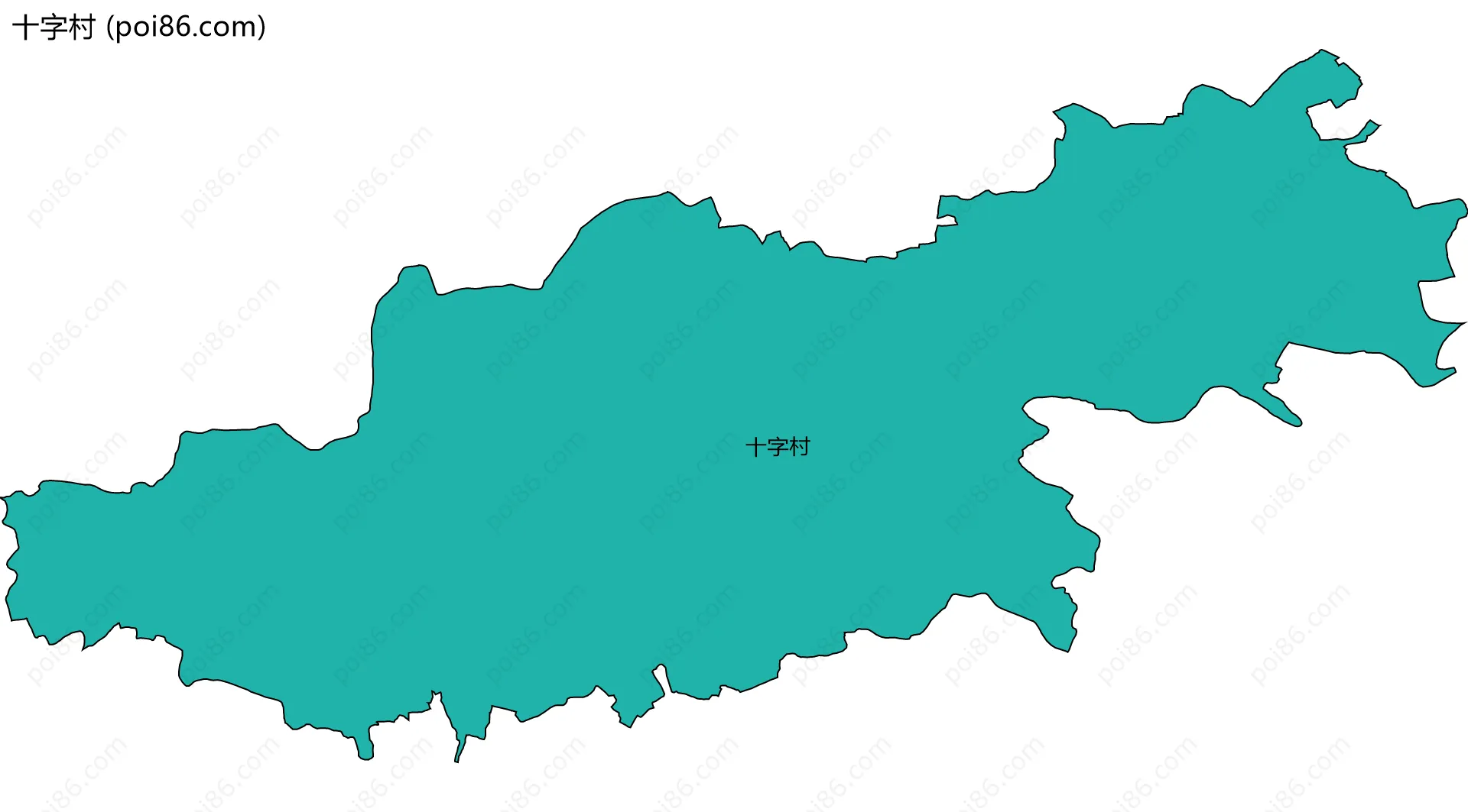 十字村边界地图